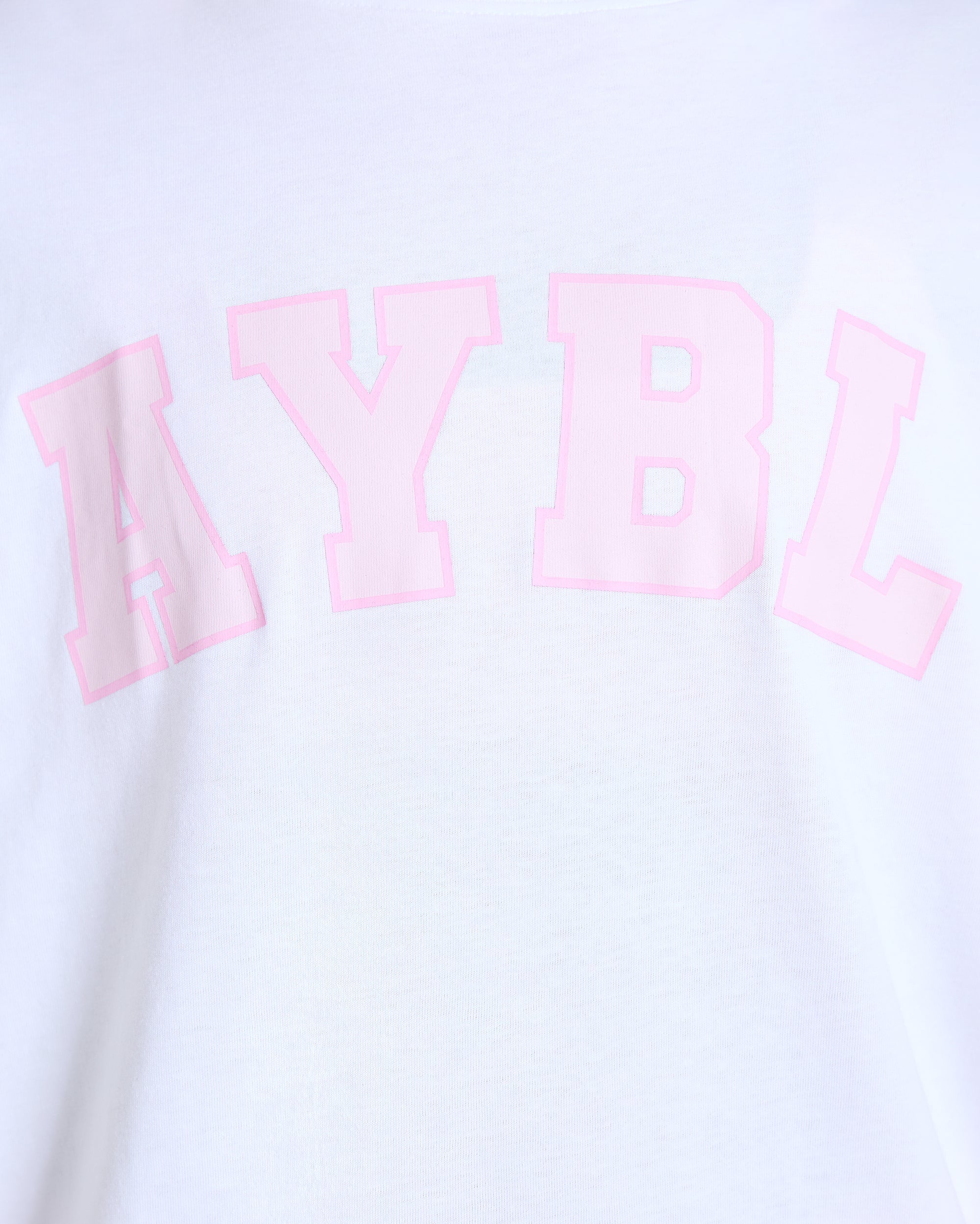 Varsity 2.0 Oversized T Shirt - Wit/Roze