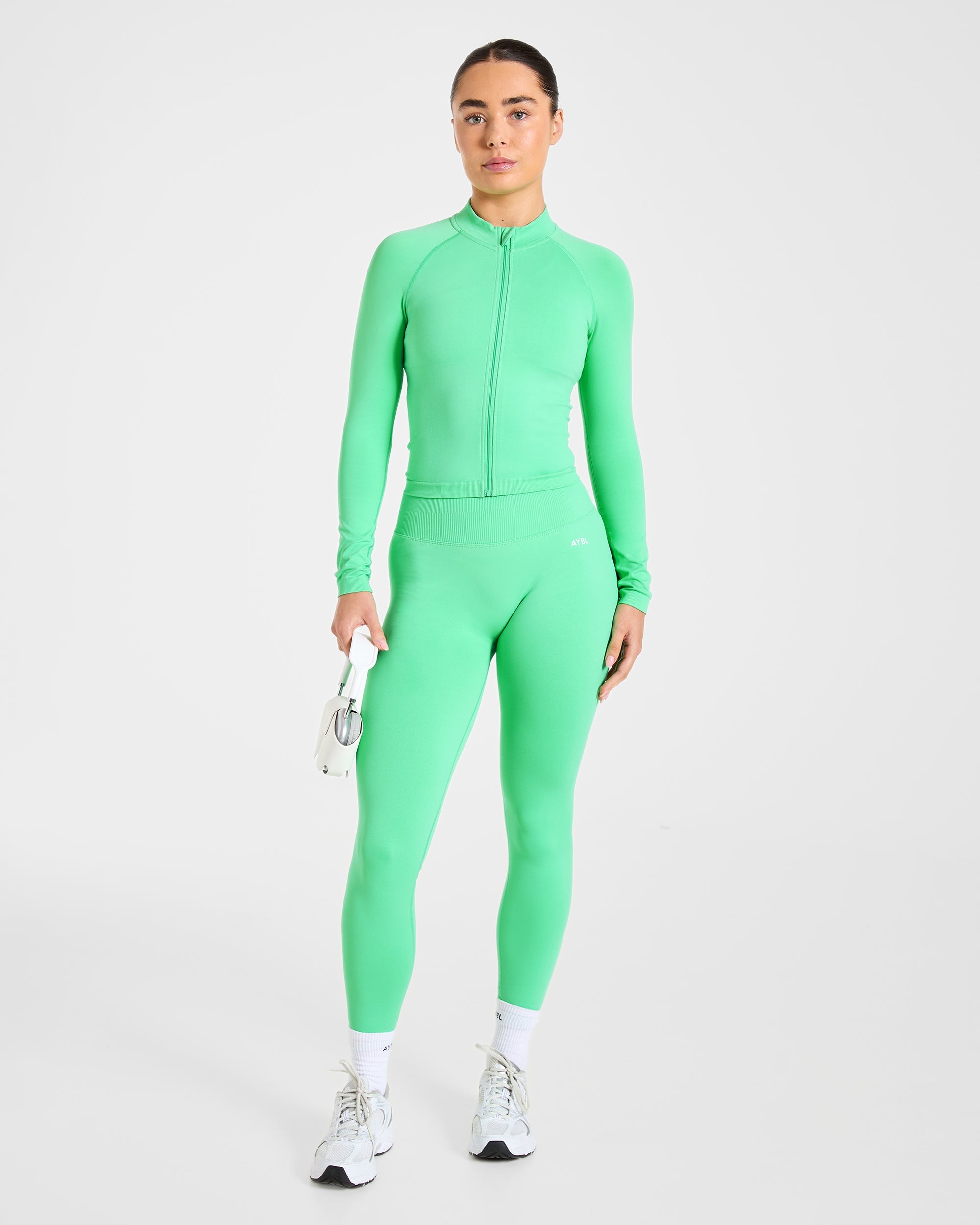 Enhance Seamless Jacket - Mint Groen