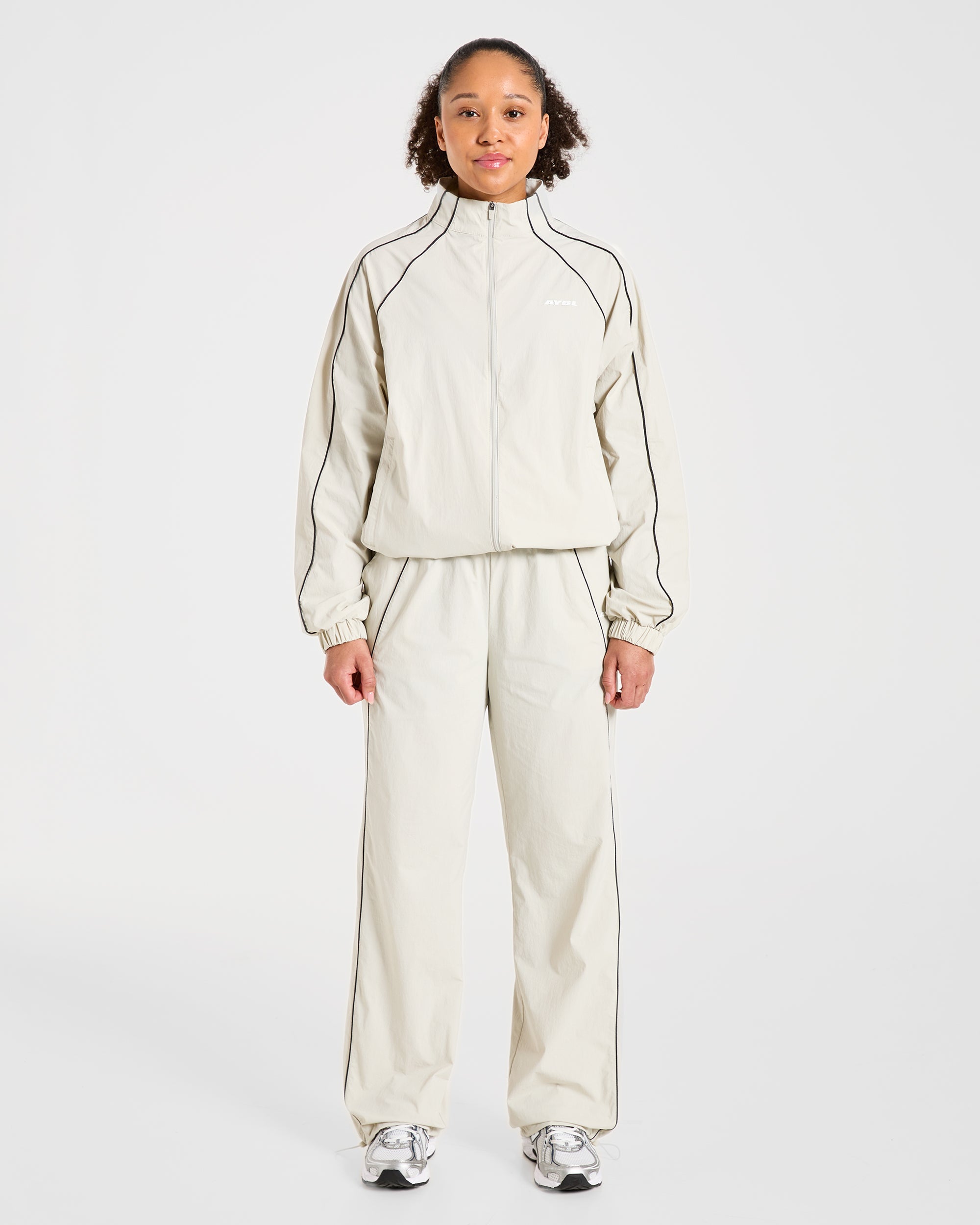 Retro Track Jacket - Off Wit