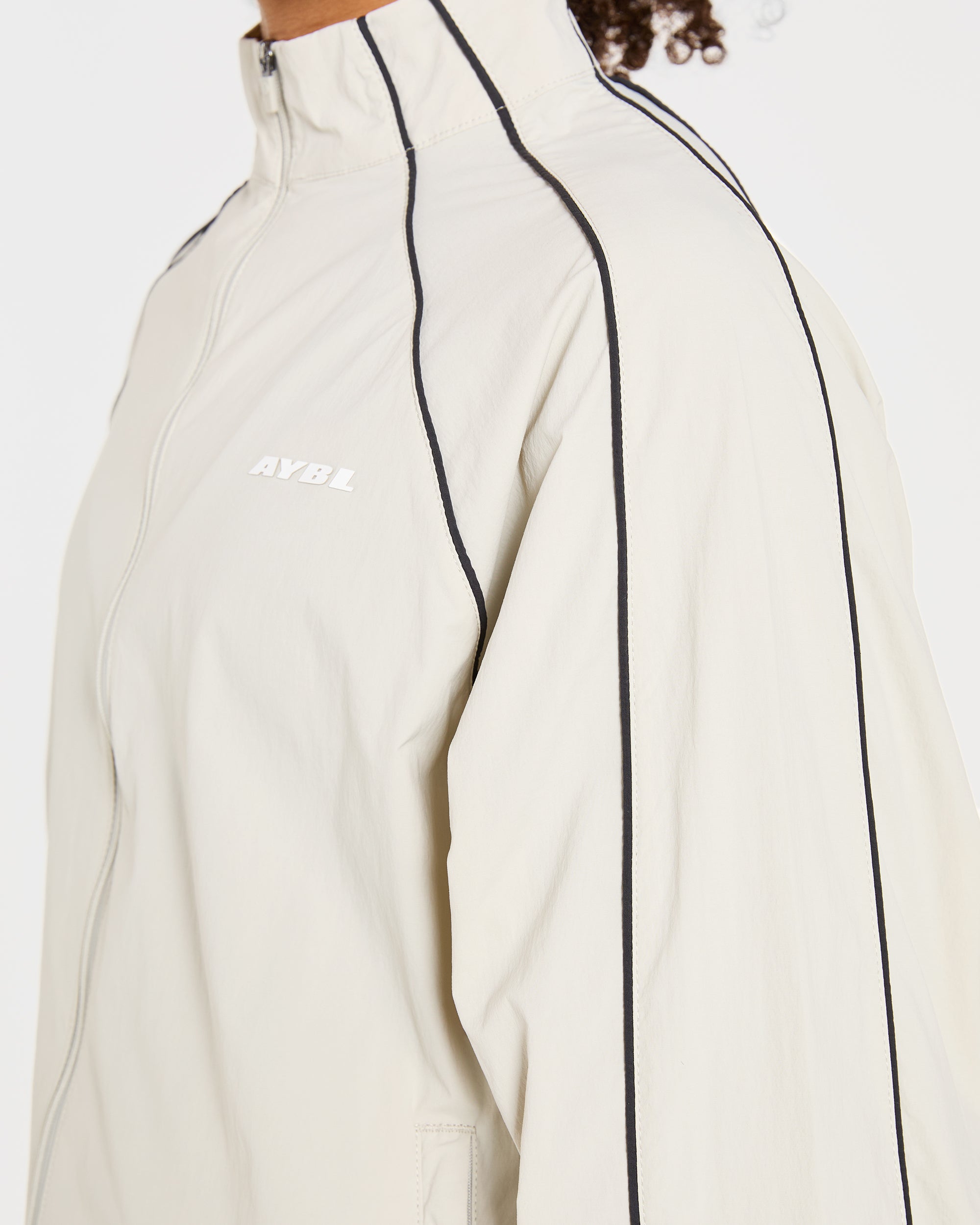 Retro Track Jacket - Off Wit