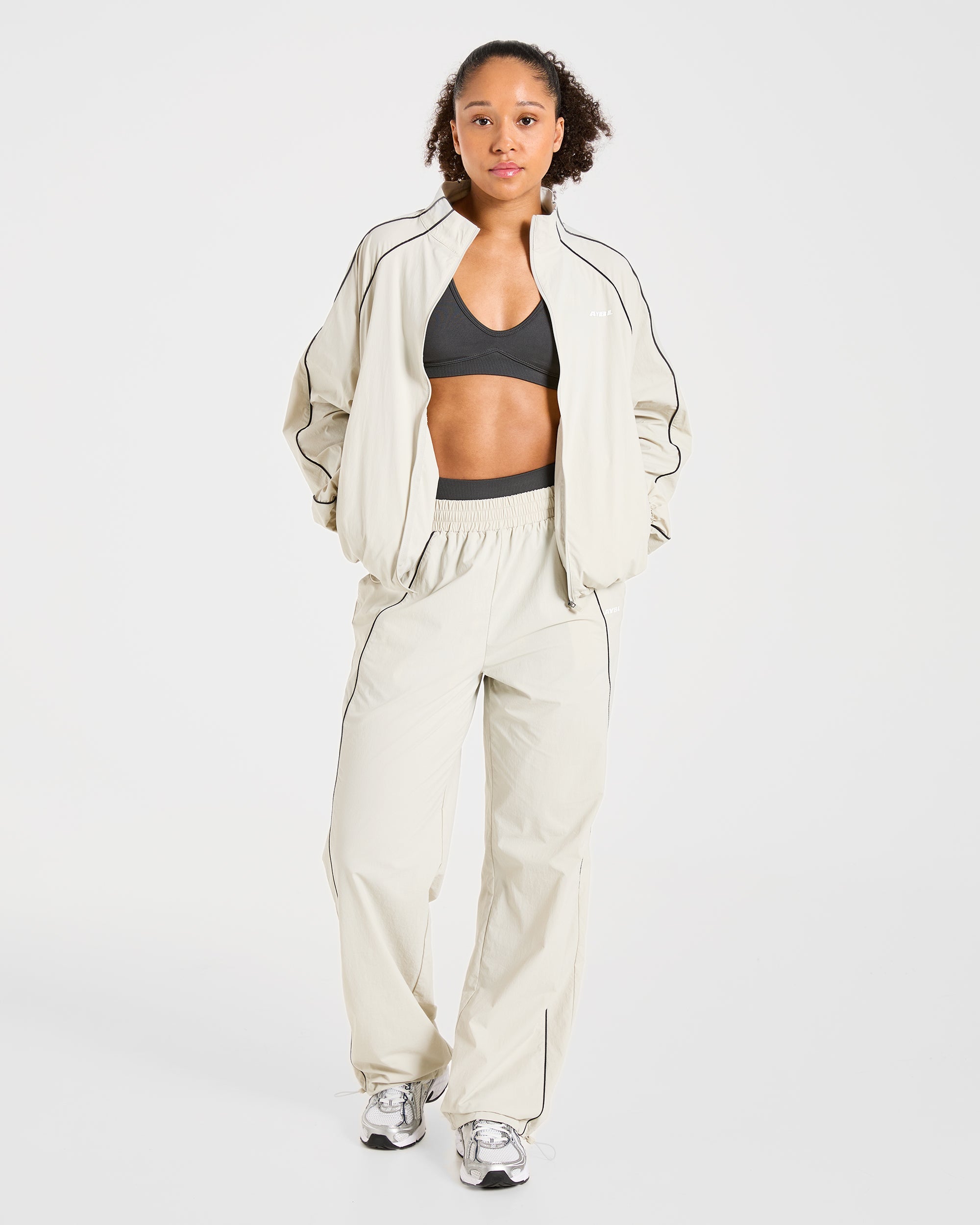 Retro Track Jacket - Off Wit
