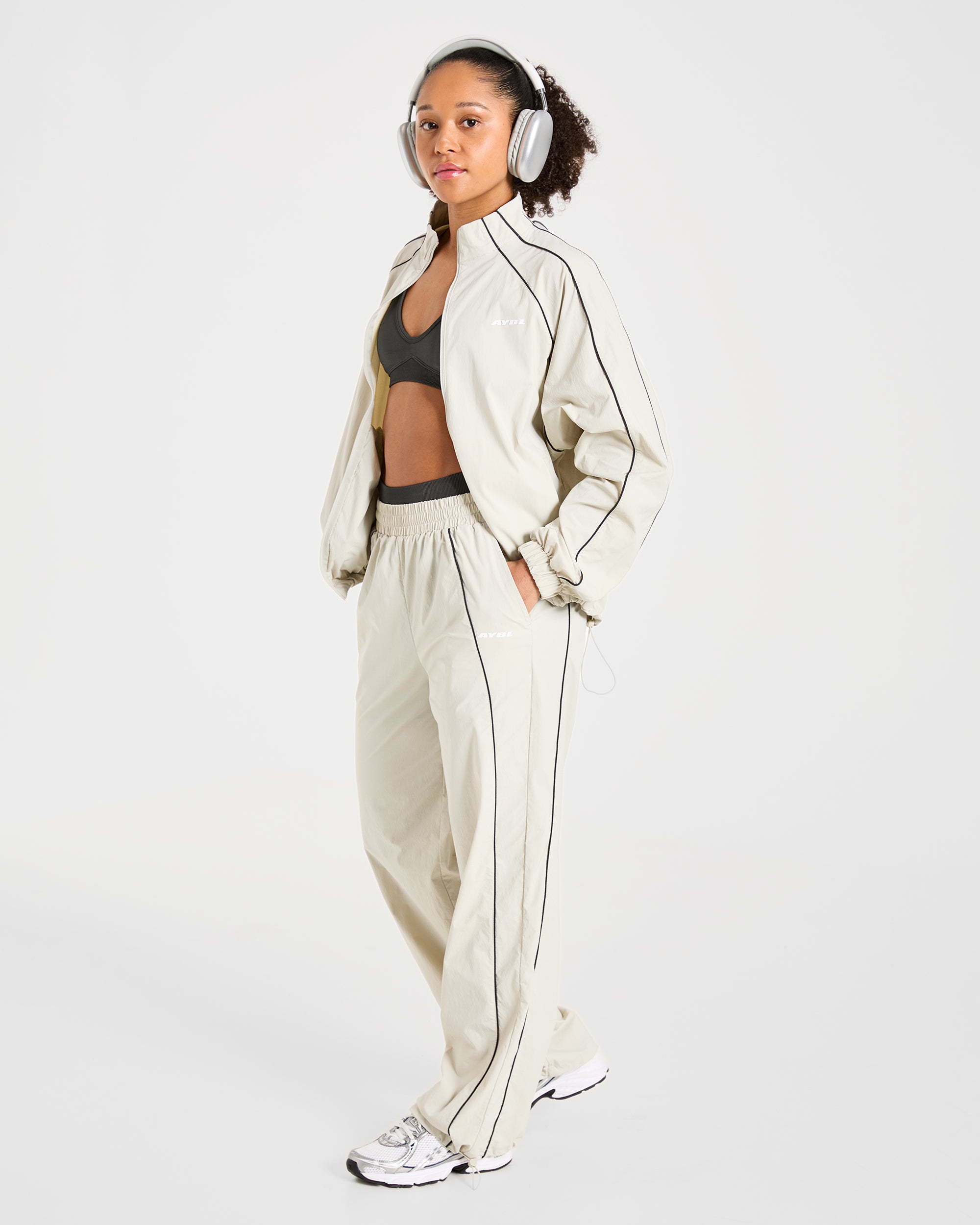Retro Track Jacket - Off Wit