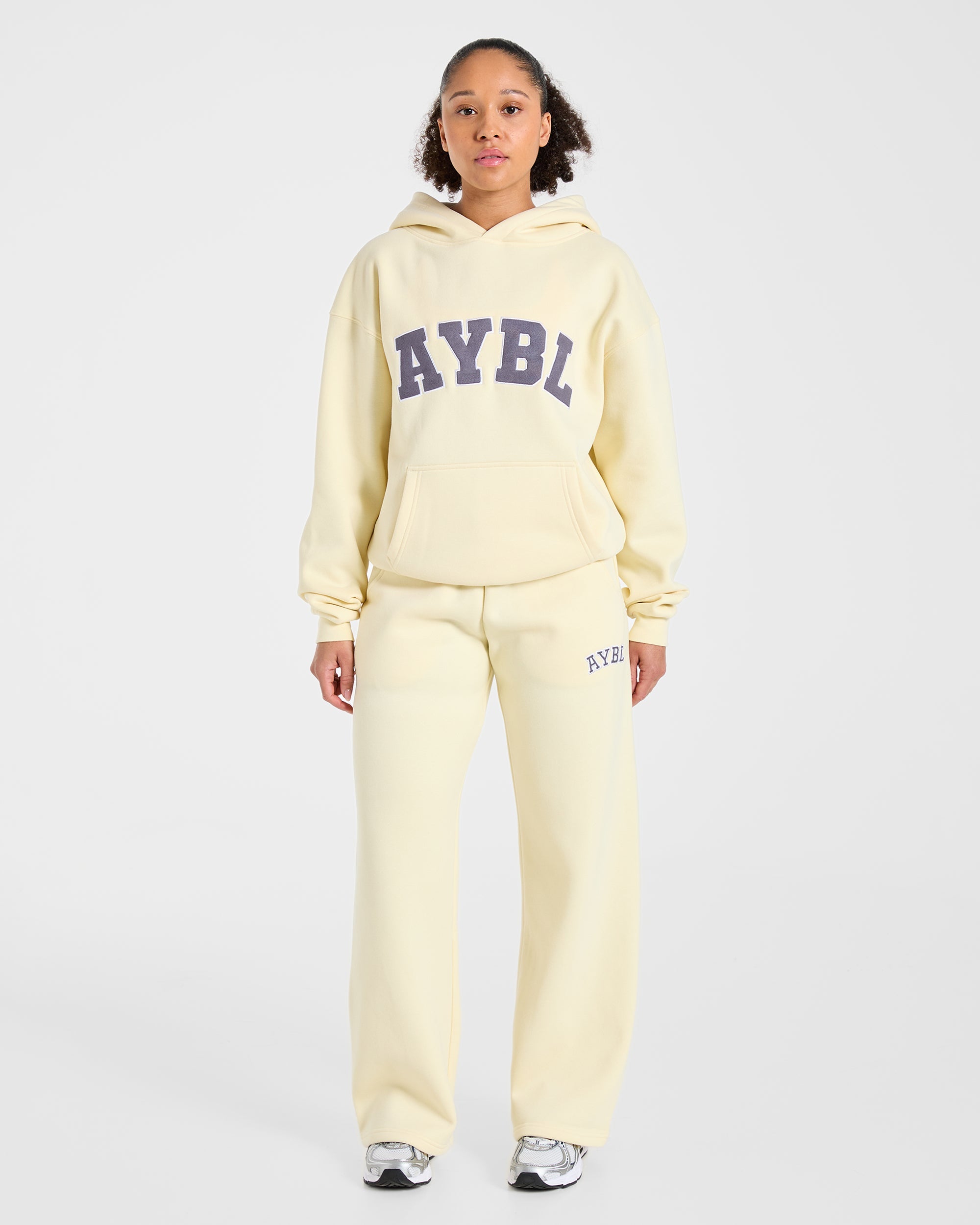 Varsity 2.0 Oversized Hoodie - Butter Geel