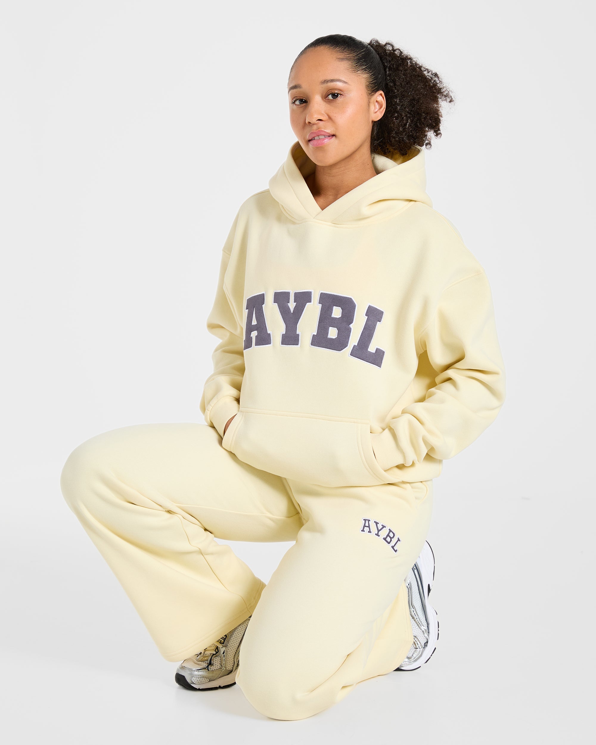 Varsity 2.0 Oversized Hoodie - Butter Geel