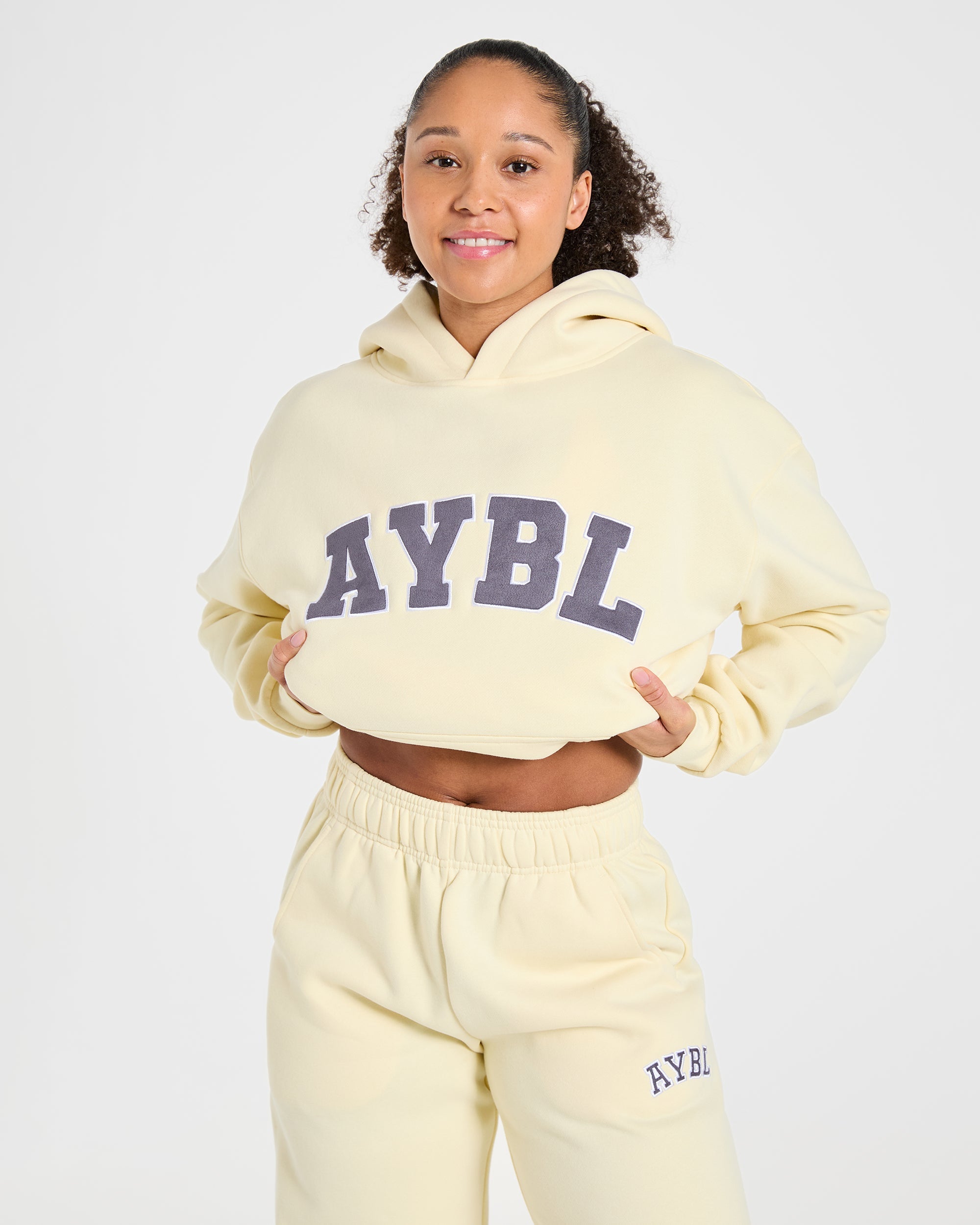 Varsity 2.0 Oversized Hoodie - Butter Geel