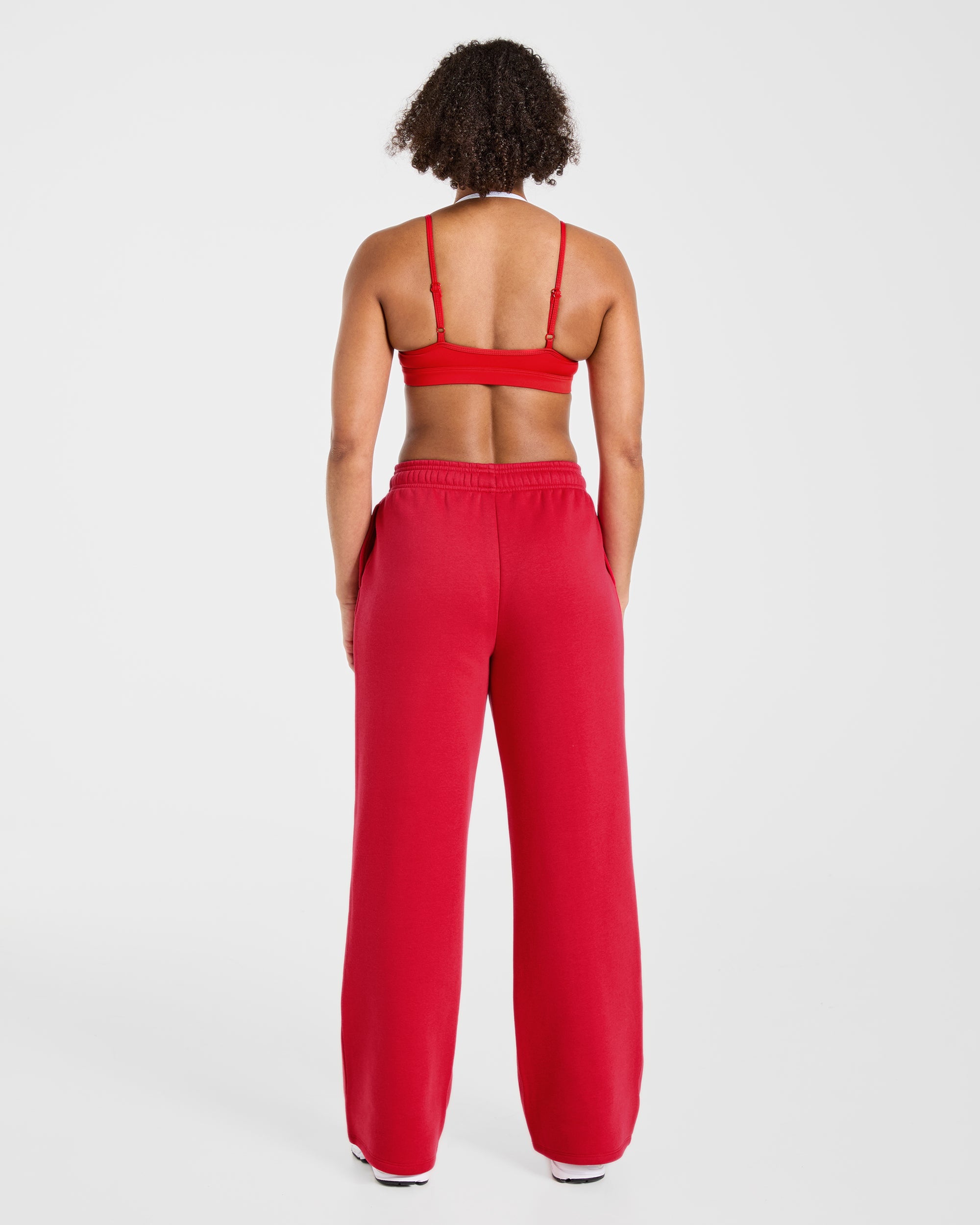 Lifestyle Oversized Straight Leg Joggers - Rood
