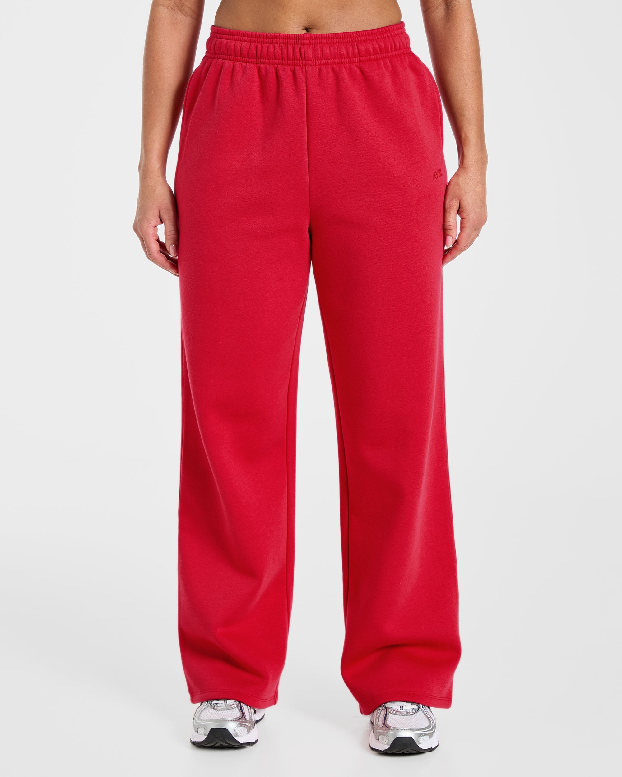 Lifestyle Oversized Straight Leg Joggers - Rood