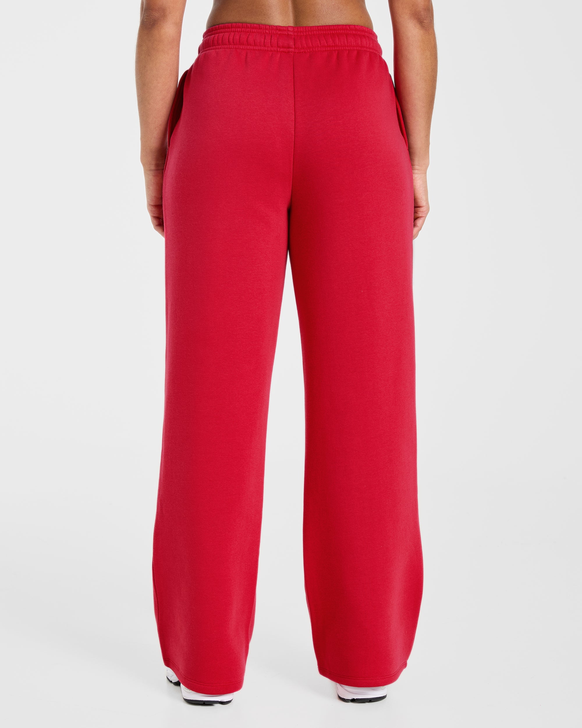 Lifestyle Oversized Straight Leg Joggers - Rood