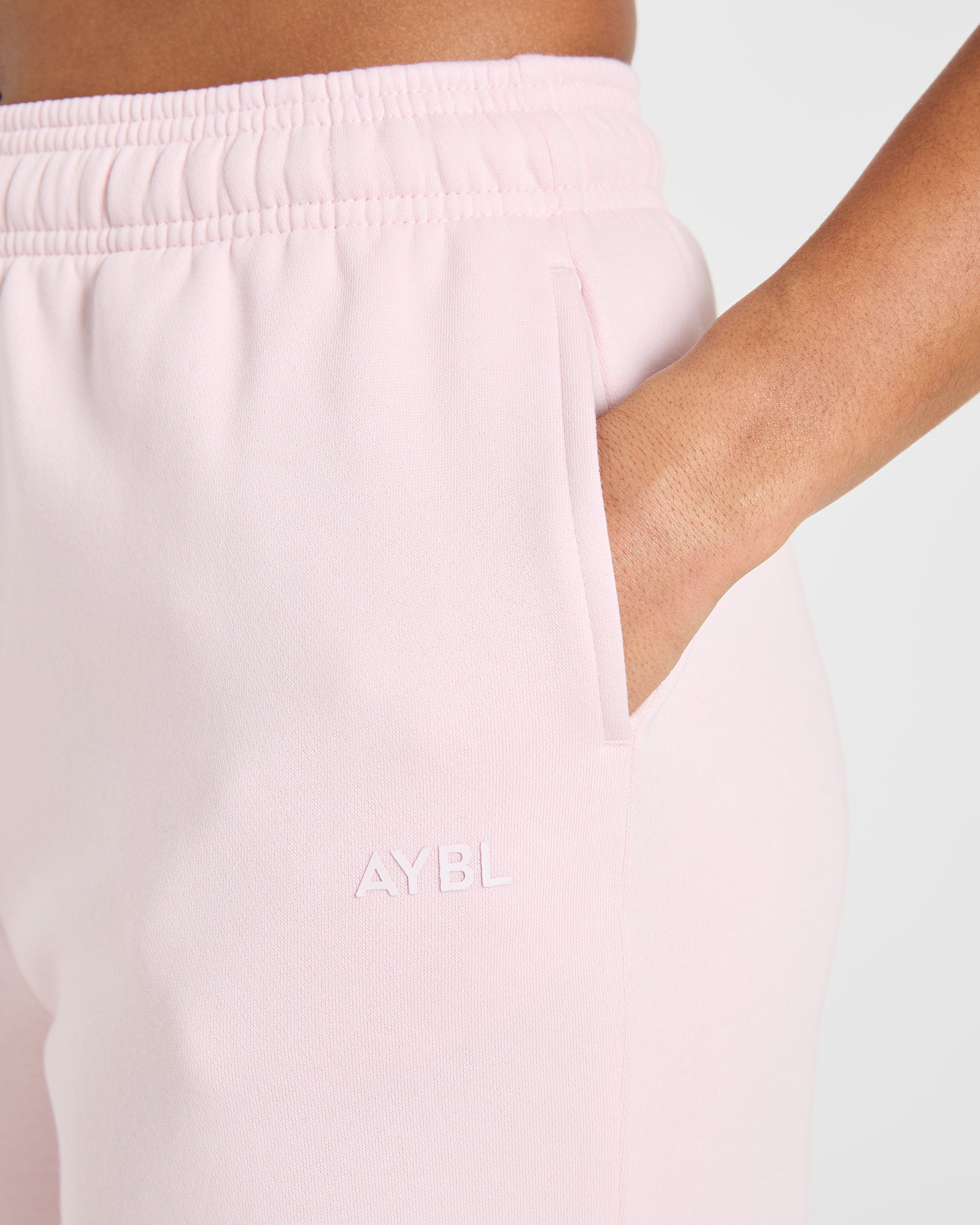 Lifestyle Oversized Straight Leg Joggers - Pastel Roze