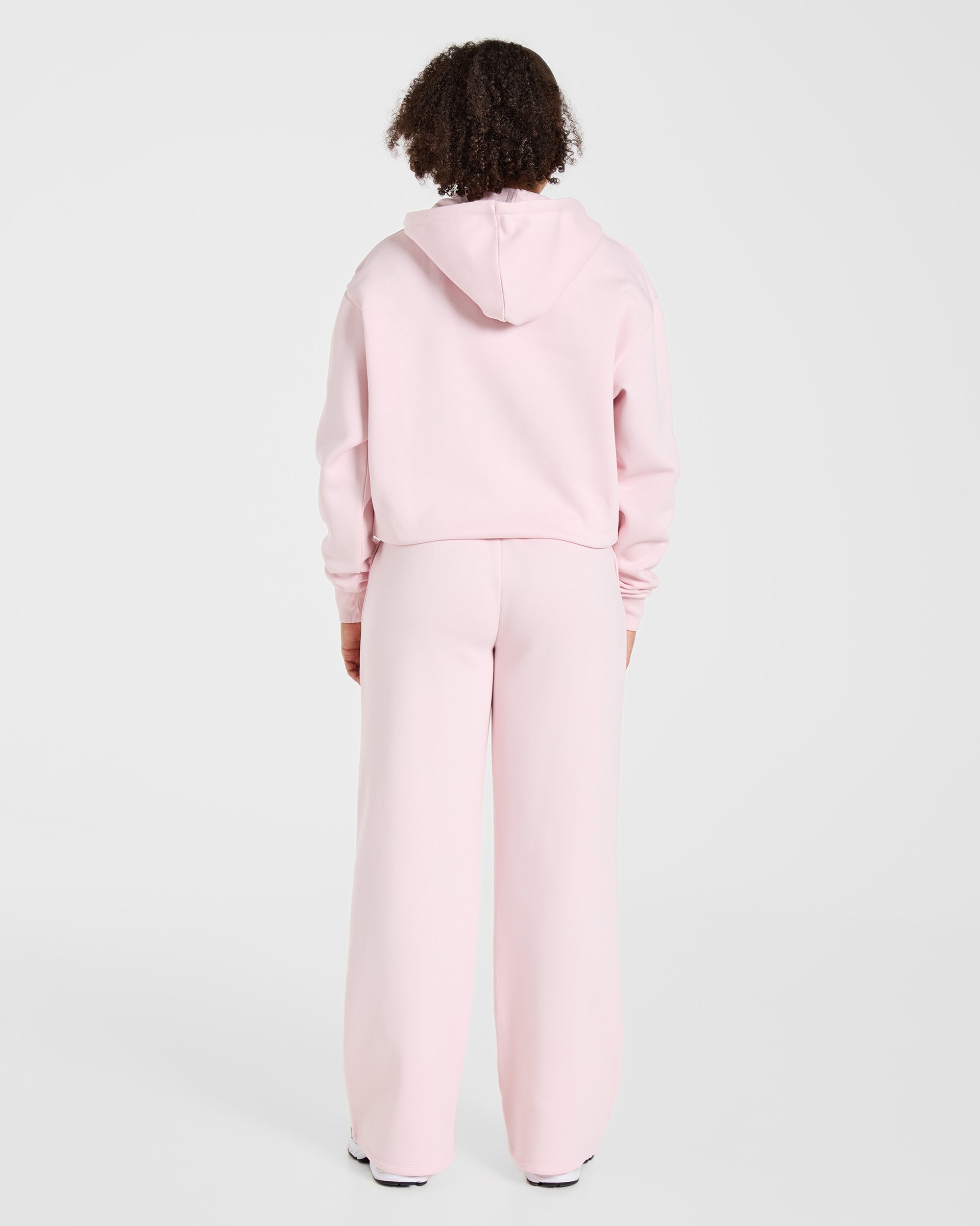 Lifestyle Oversized Straight Leg Joggers - Pastel Roze