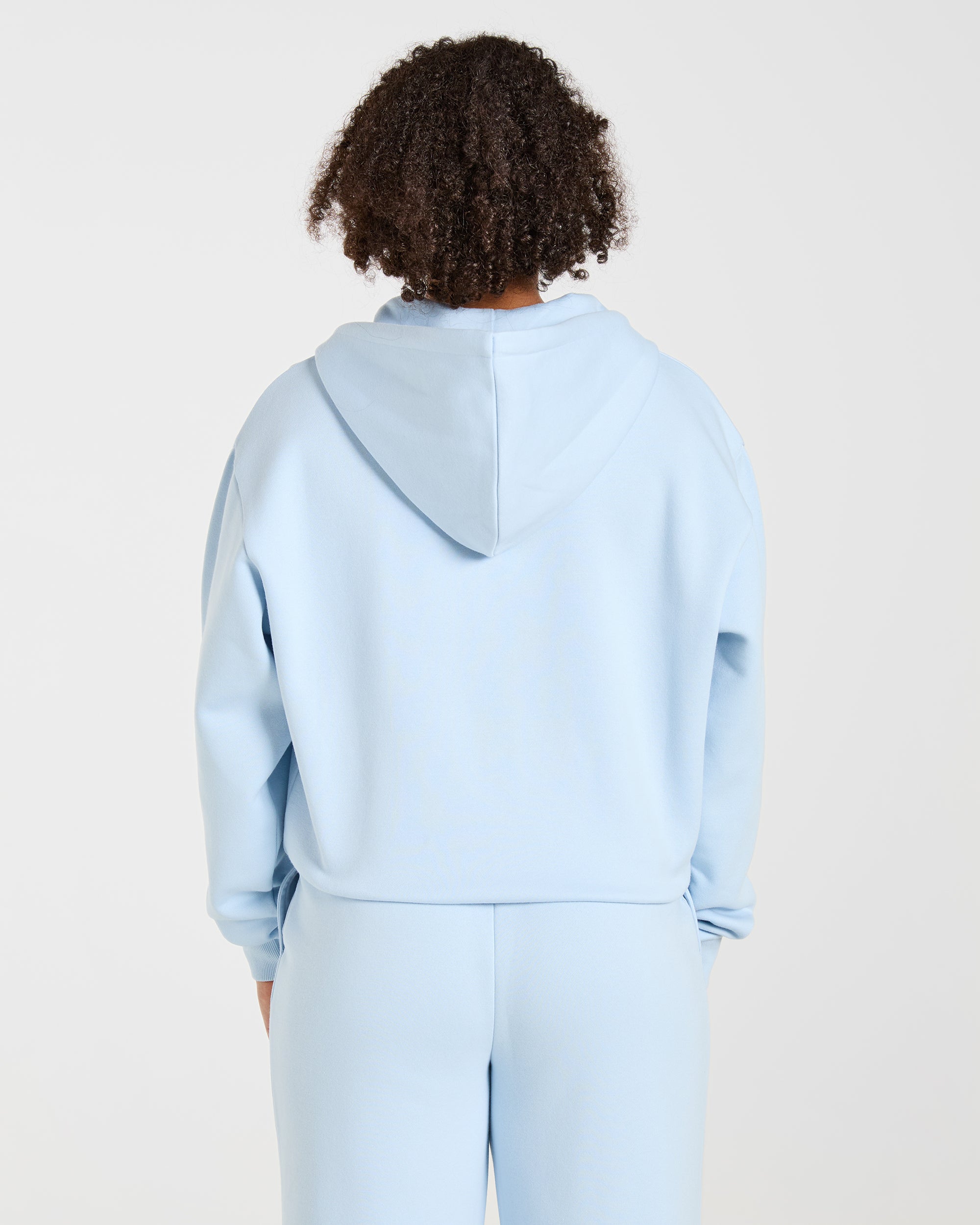 Lifestyle Oversized Zip Up Hoodie - Spring Blauw