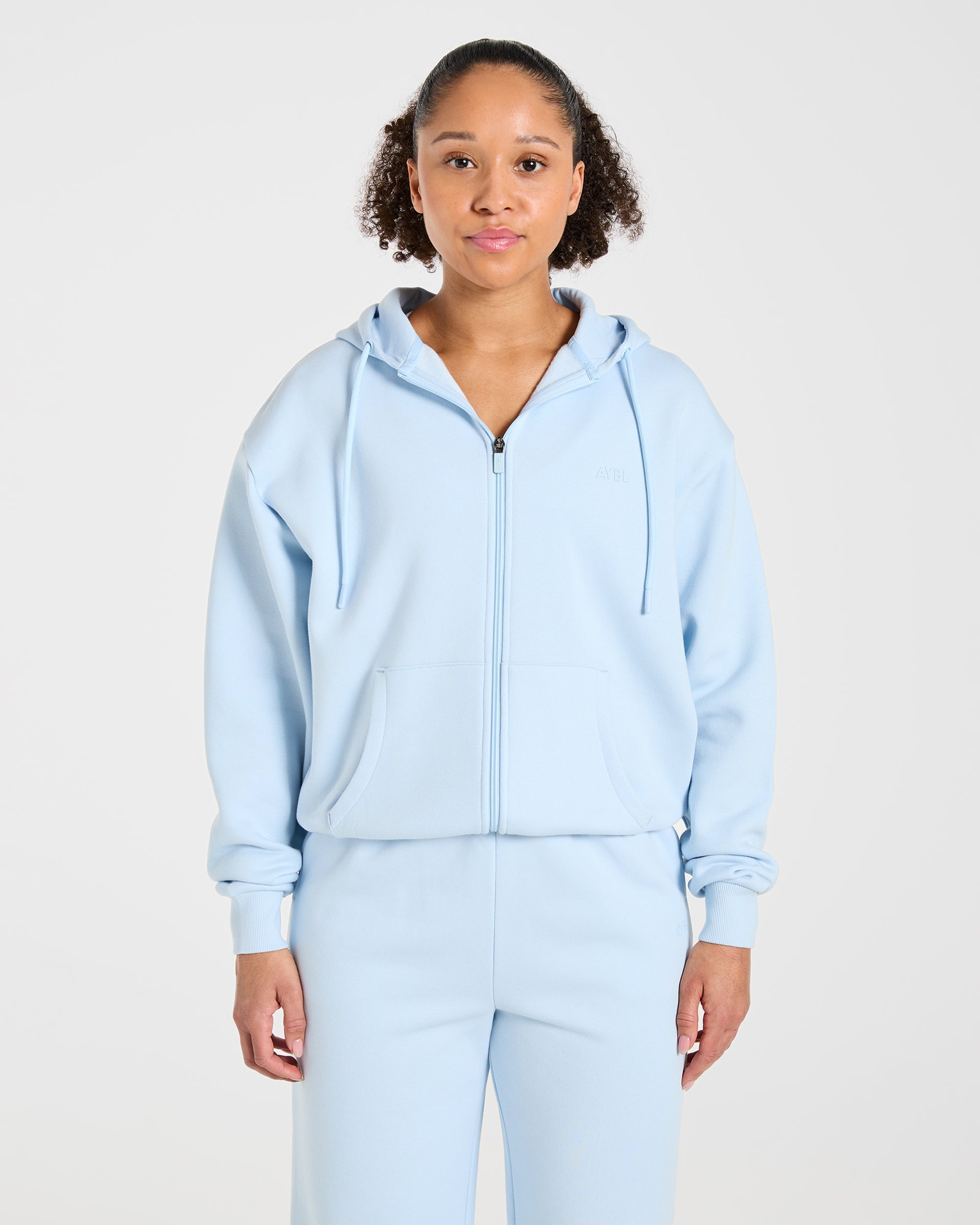 Lifestyle Oversized Zip Up Hoodie - Spring Blauw