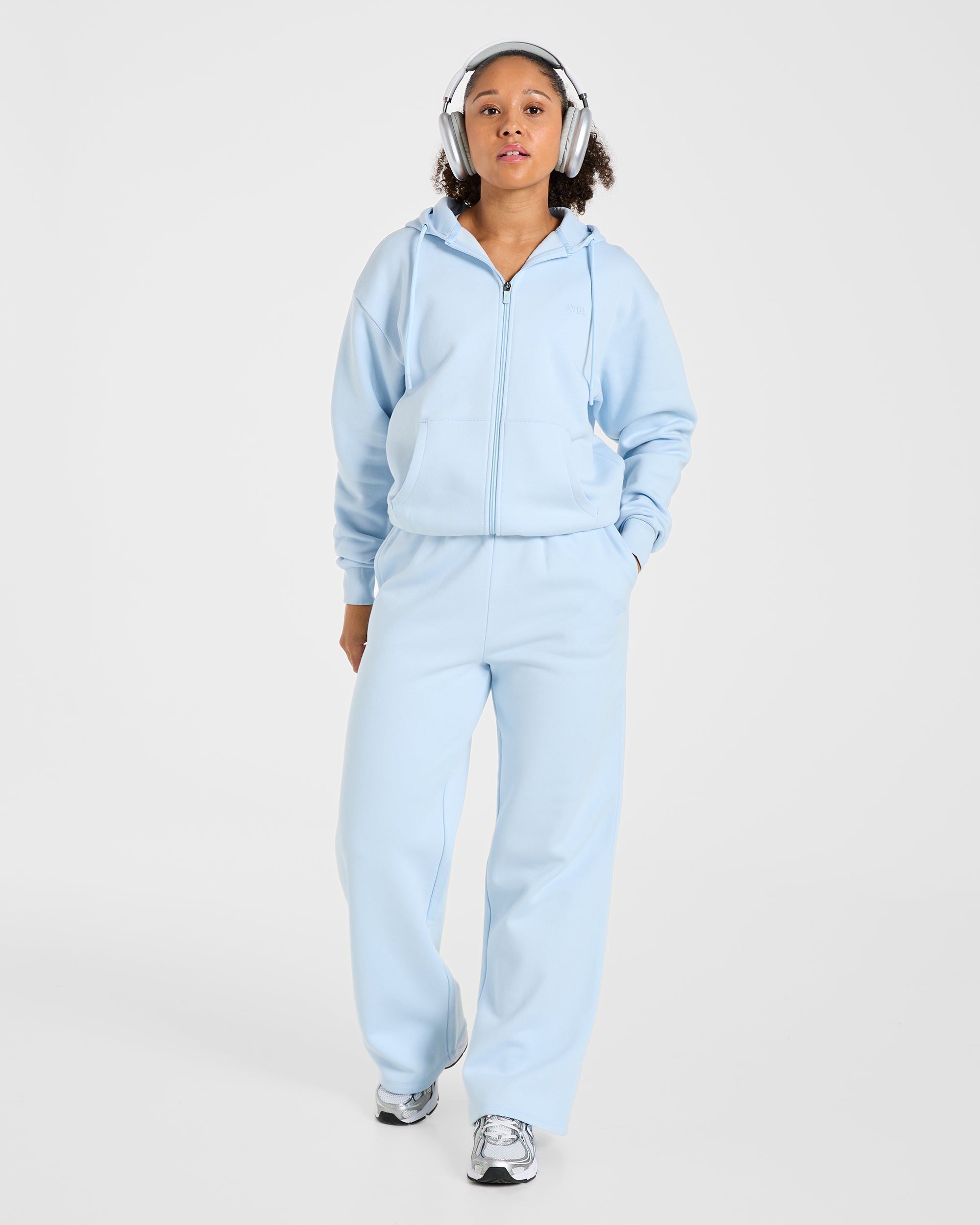 Lifestyle Oversized Zip Up Hoodie - Spring Blauw