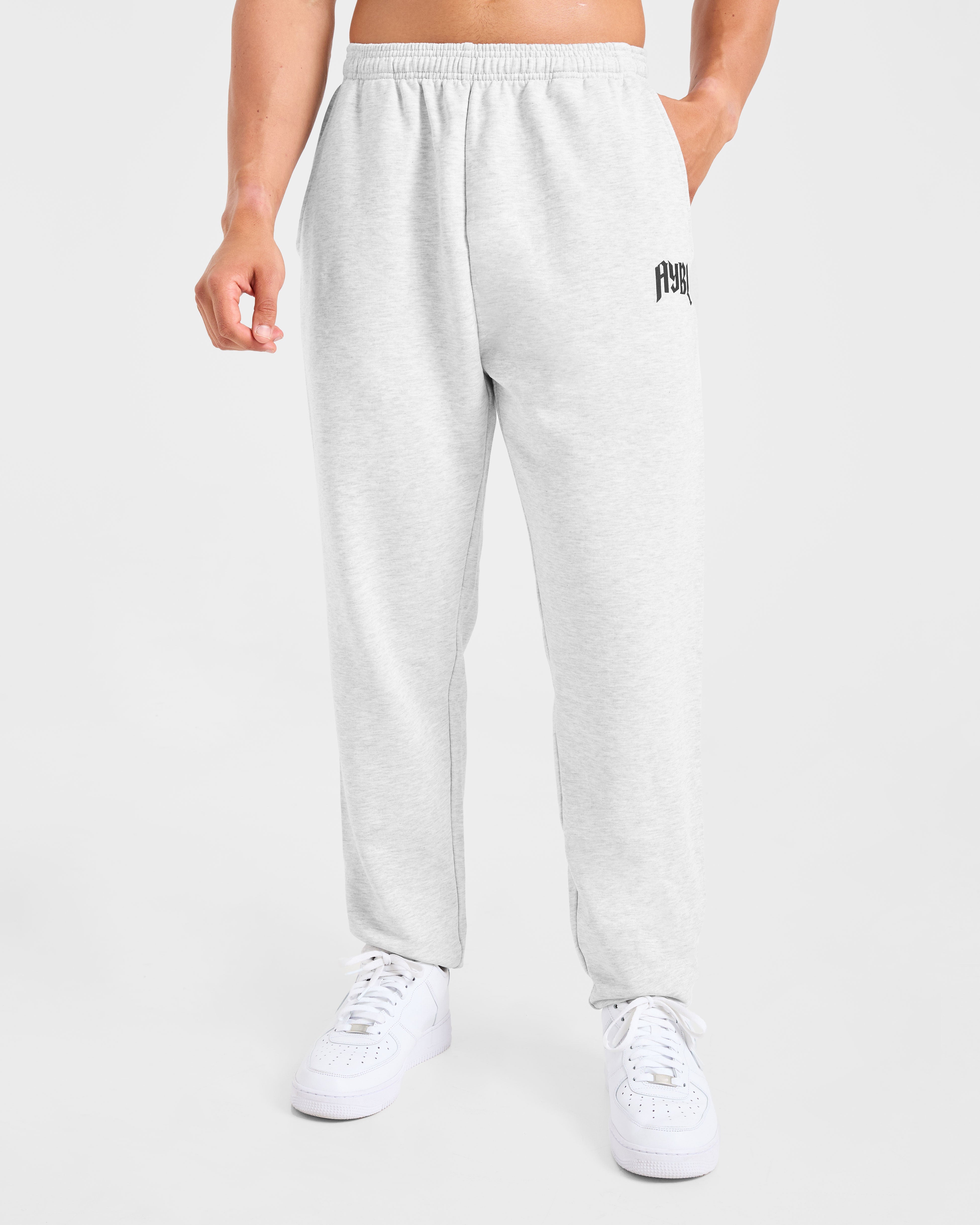 Lifting Club Gothic Oversized Joggers - Grijs Marl