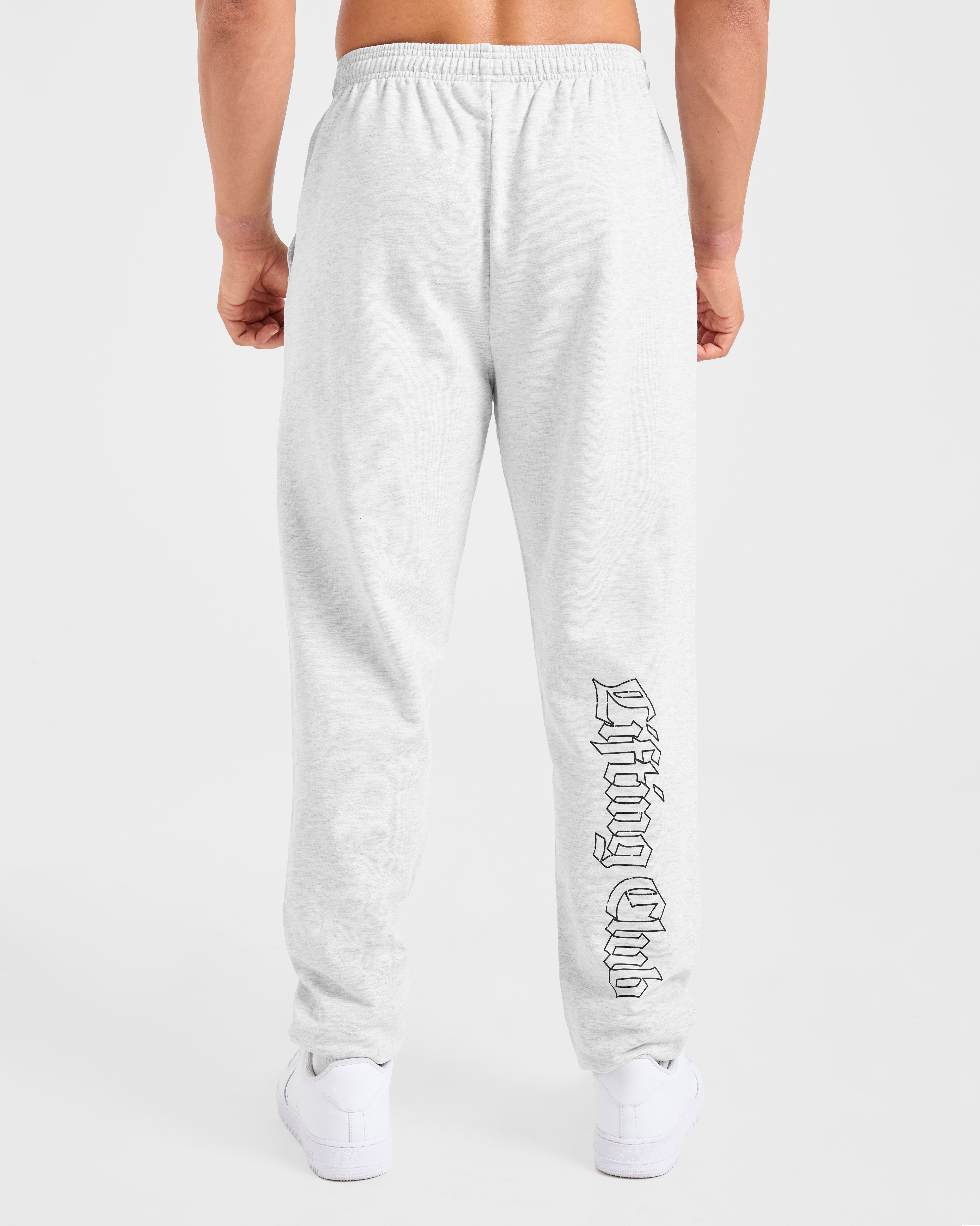 Lifting Club Gothic Oversized Joggers - Grijs Marl