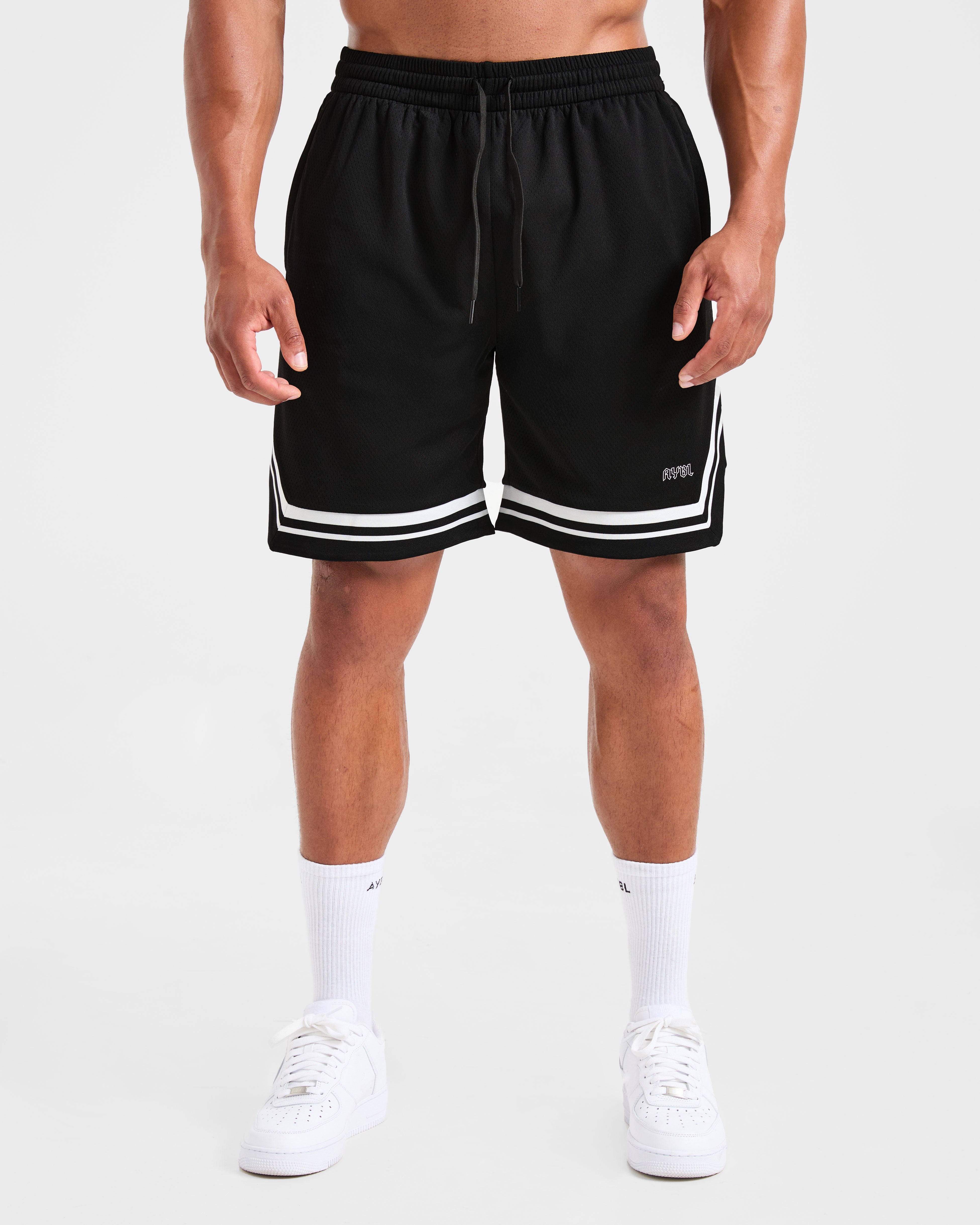 Rebound Stripe Shorts - Zwart