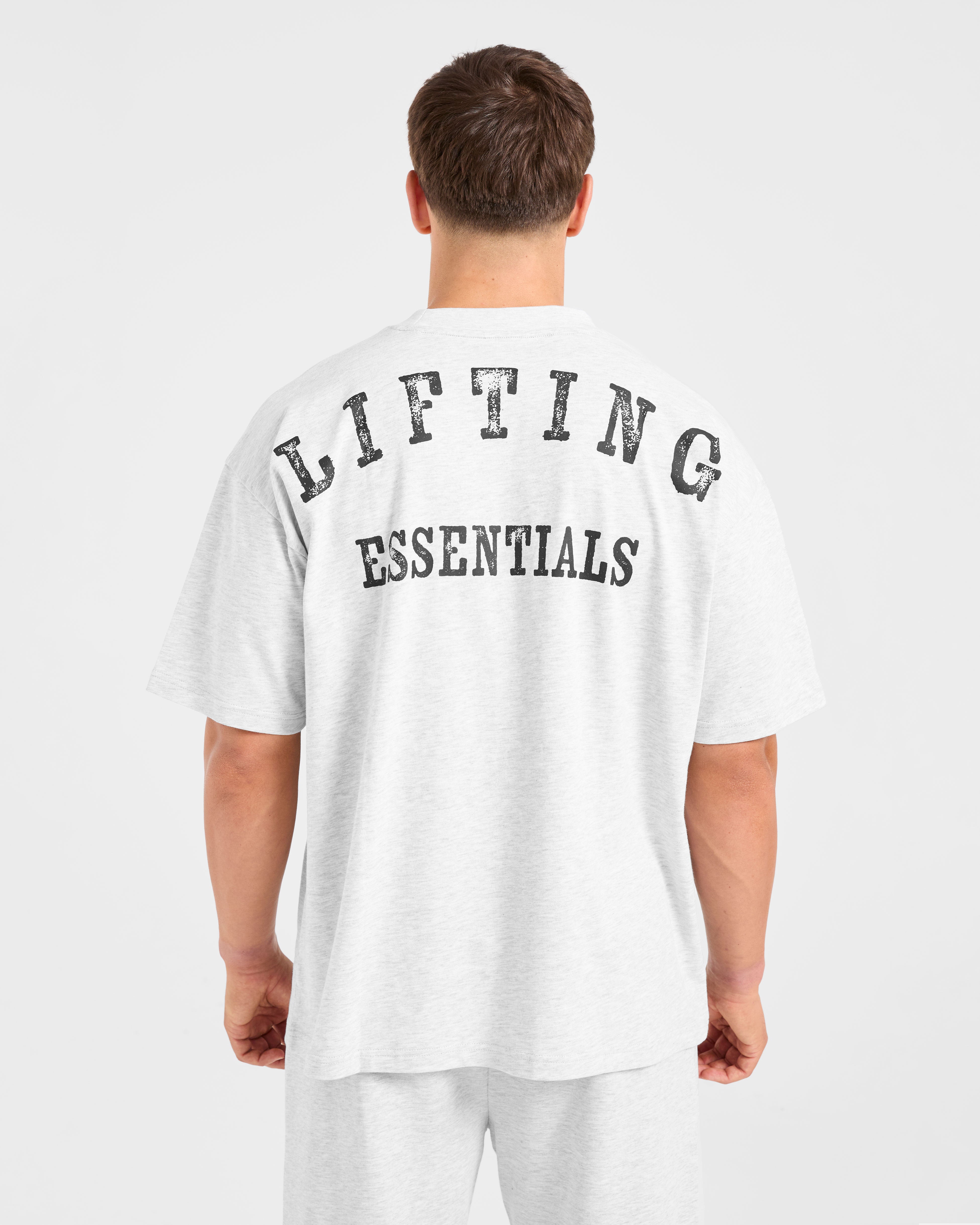 Lifting Essentials Oversized T Shirt - Grijs Marl