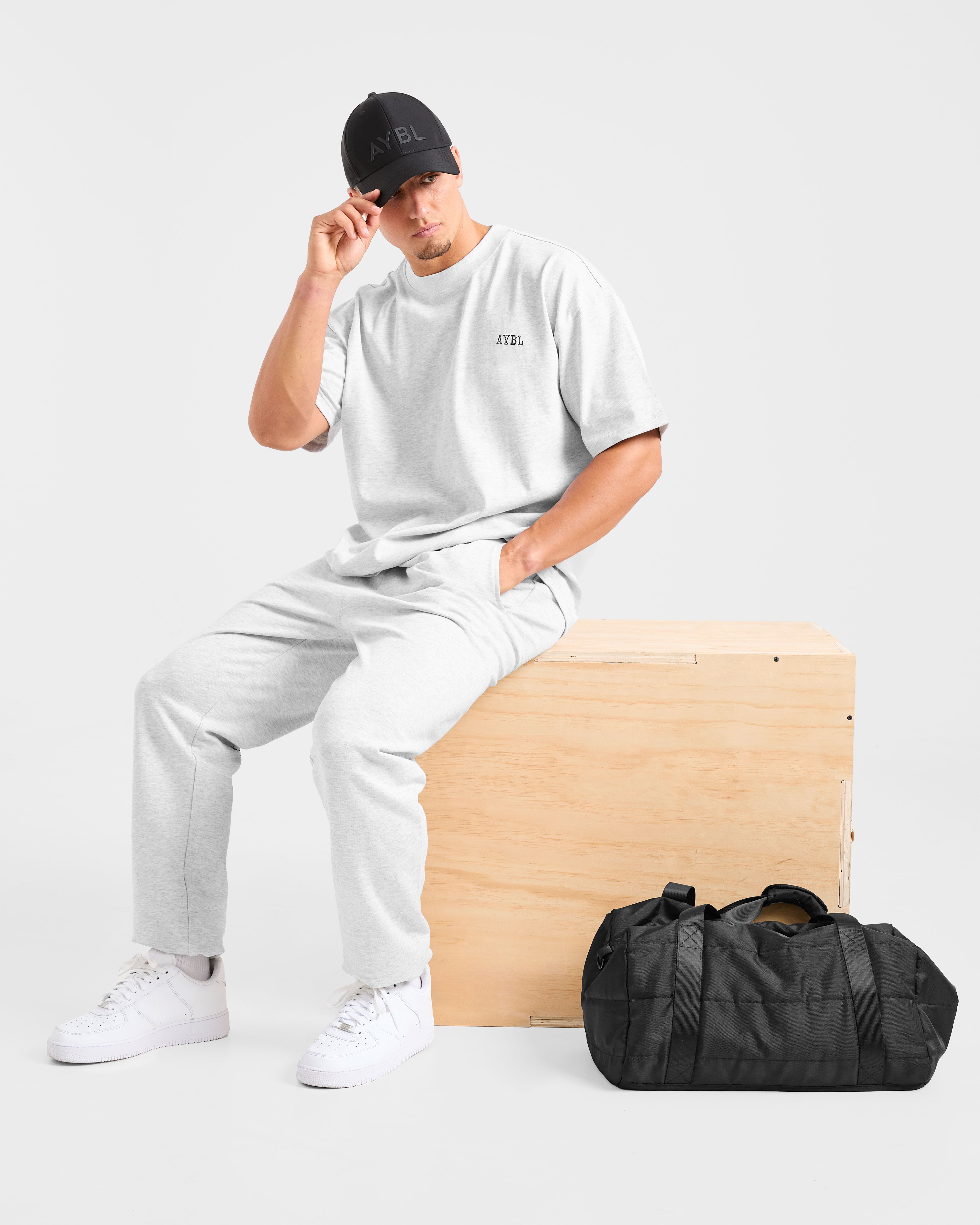 Lifting Essentials Oversized T Shirt - Grijs Marl