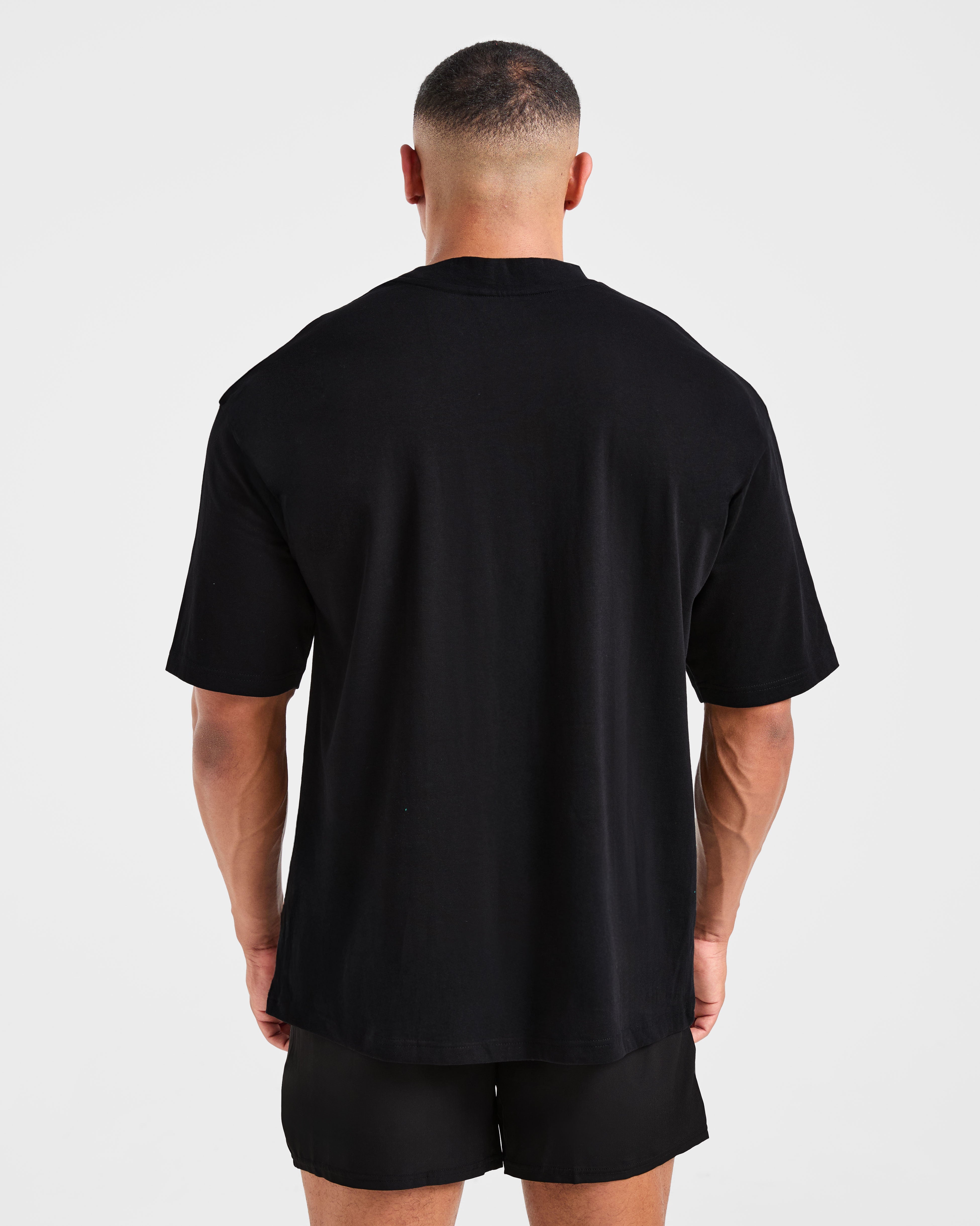 Craft Oversized T Shirt - Zwart