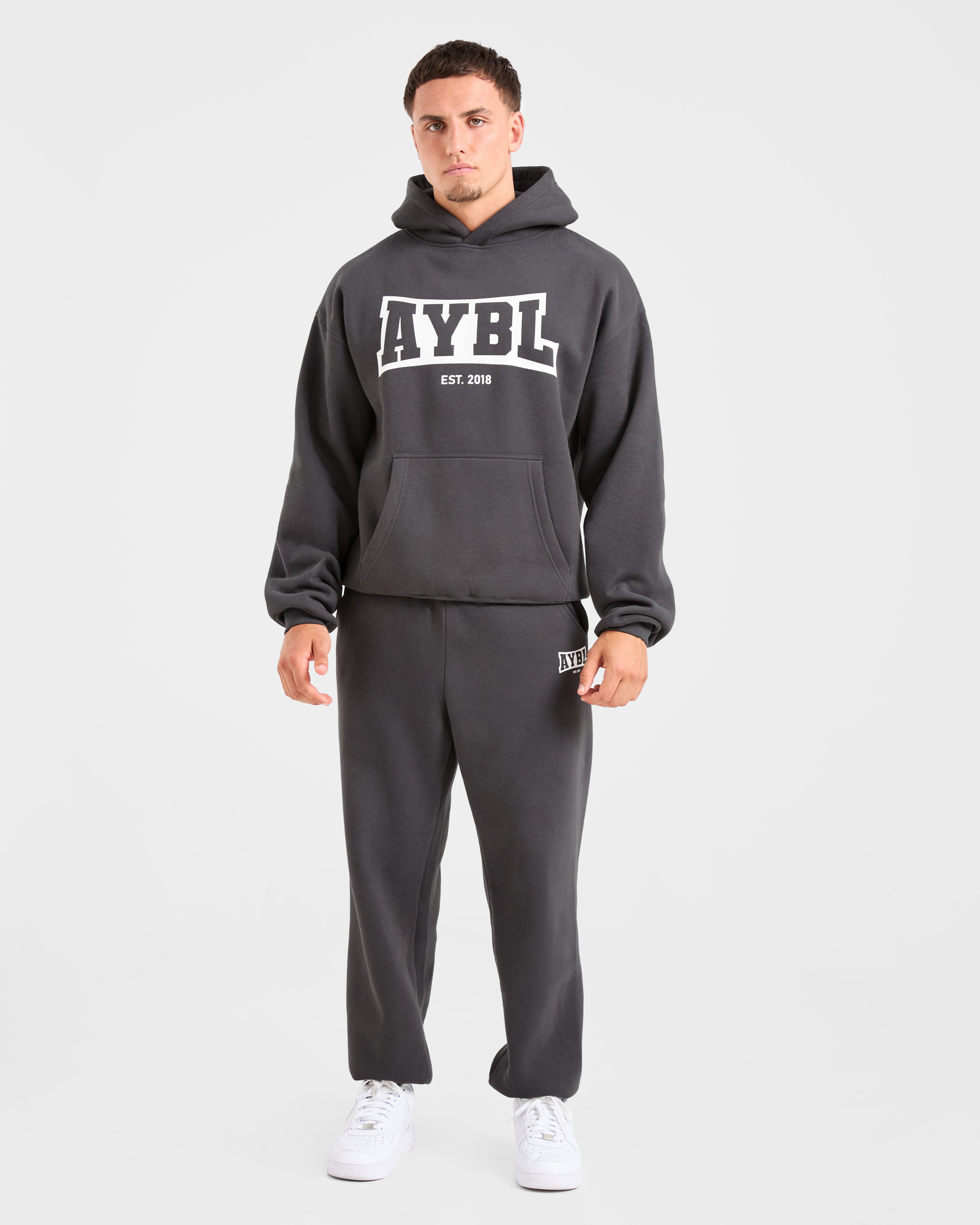 Academy Oversized Hoodie - Charcoal