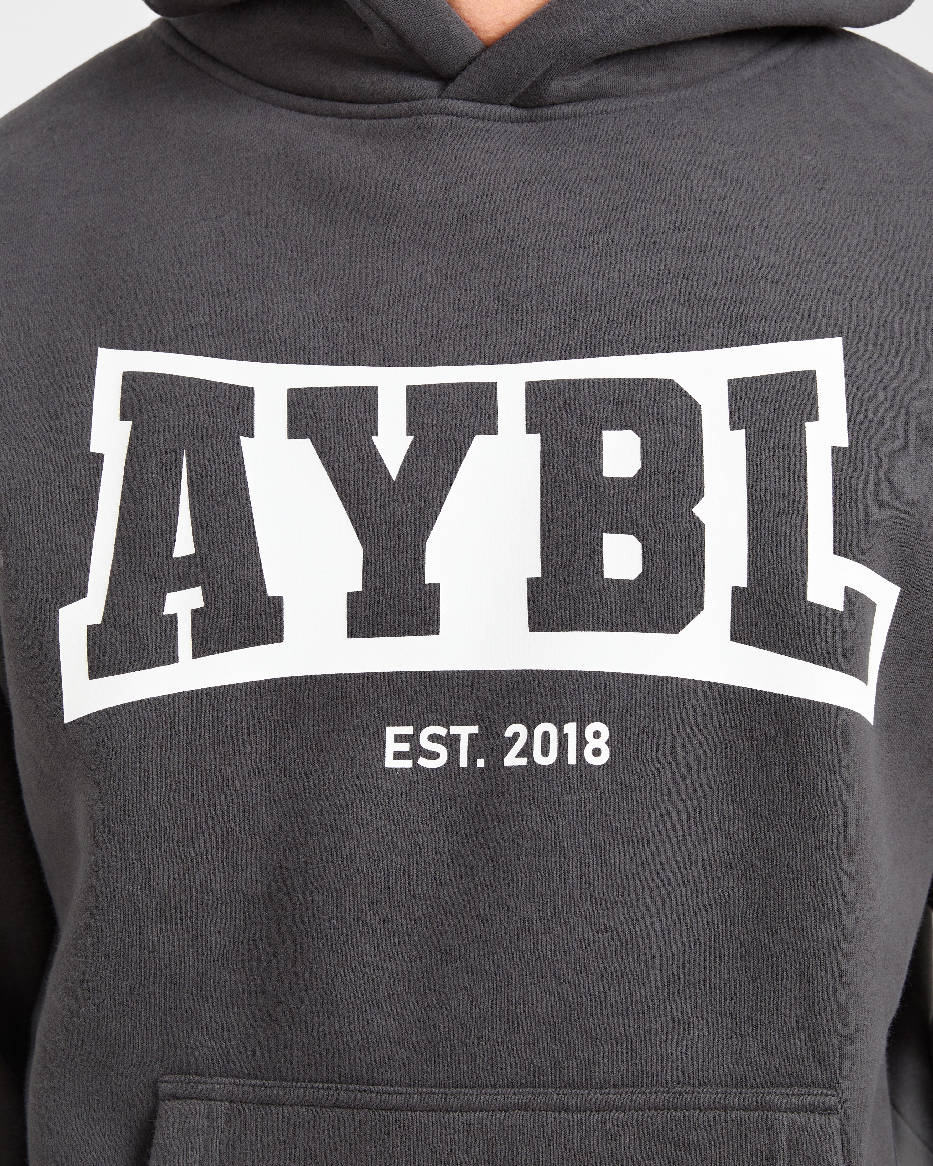 Academy Oversized Hoodie - Charcoal