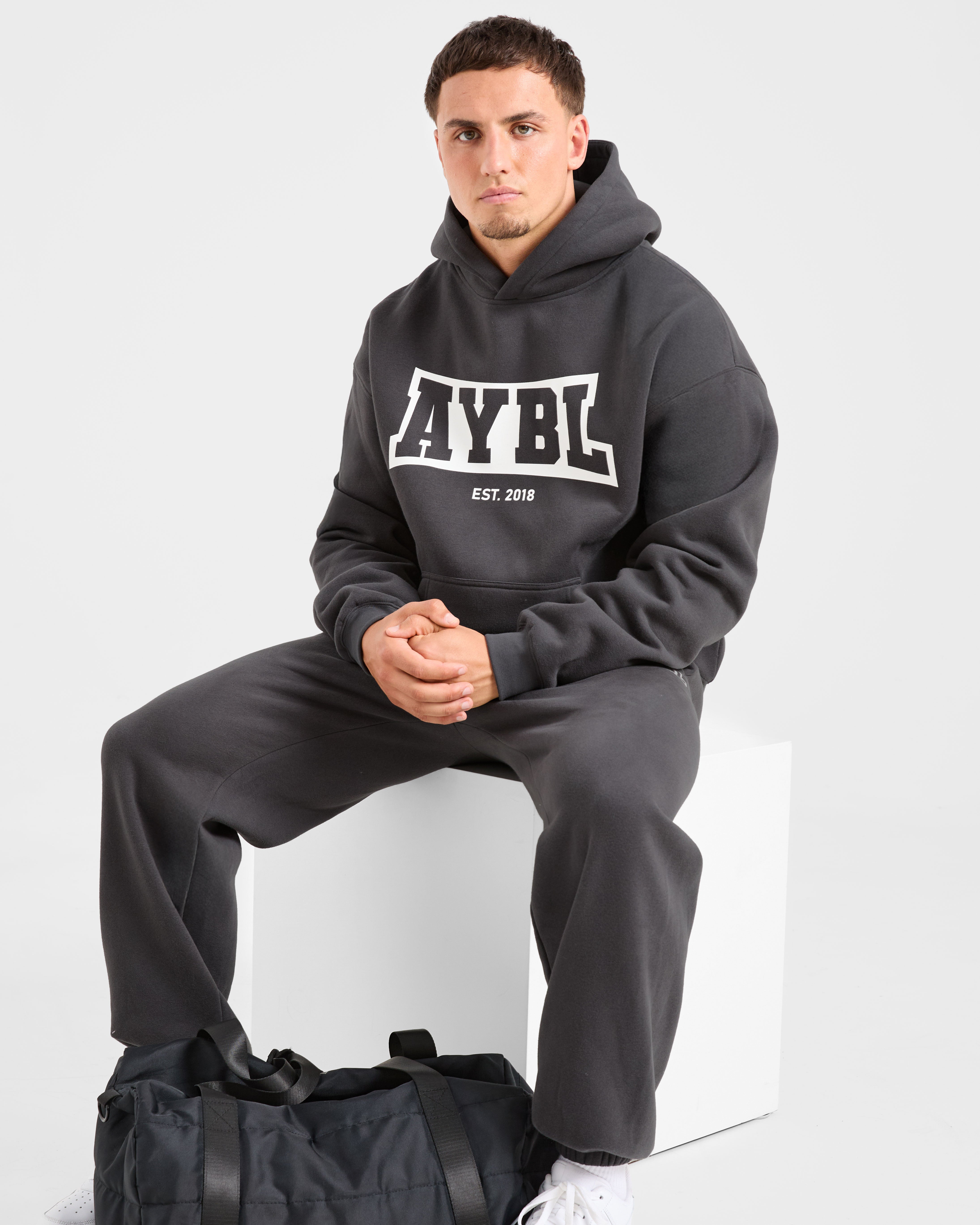 Academy Oversized Hoodie - Charcoal