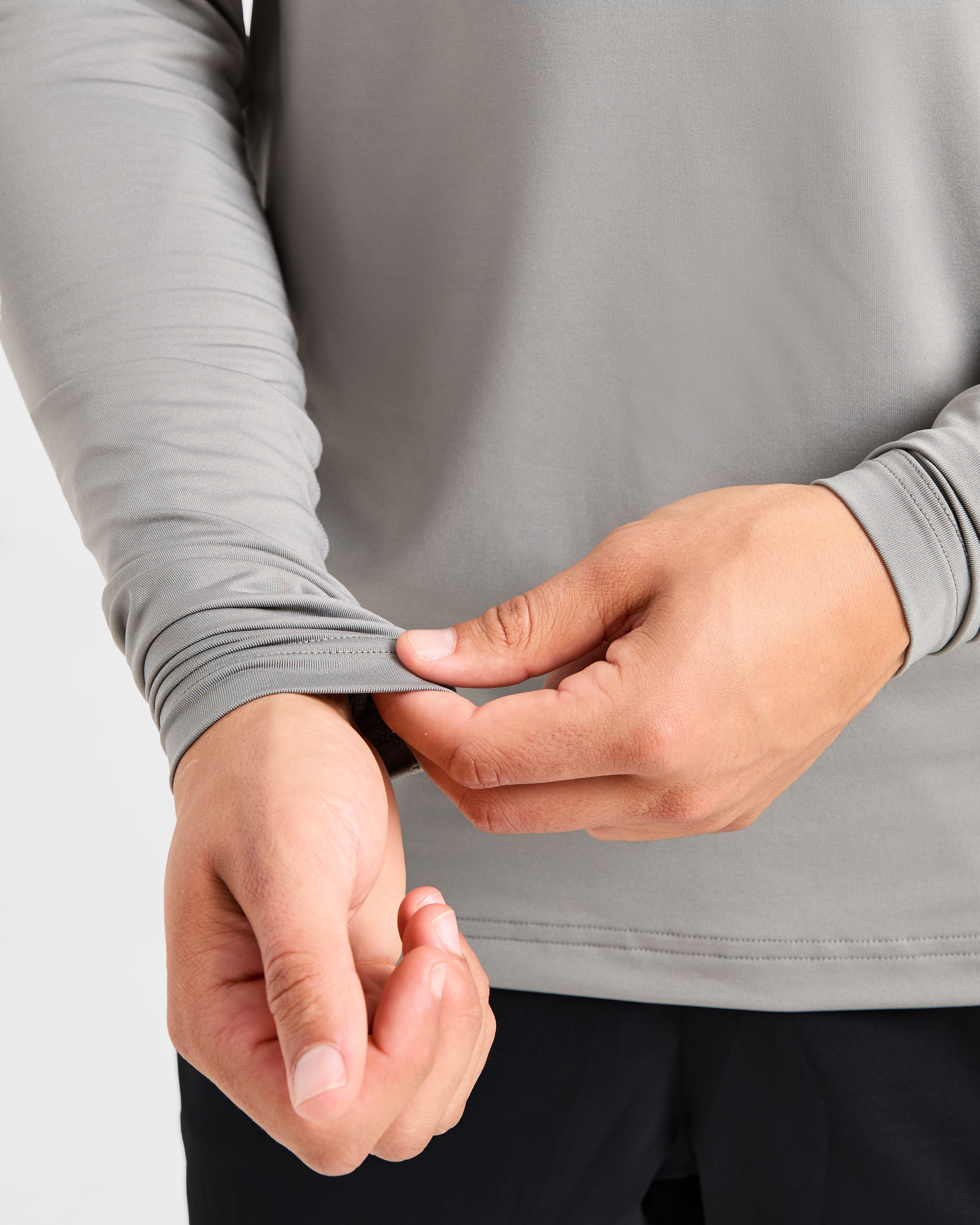 Essential Long Sleeve T Shirt - Olive Smoke