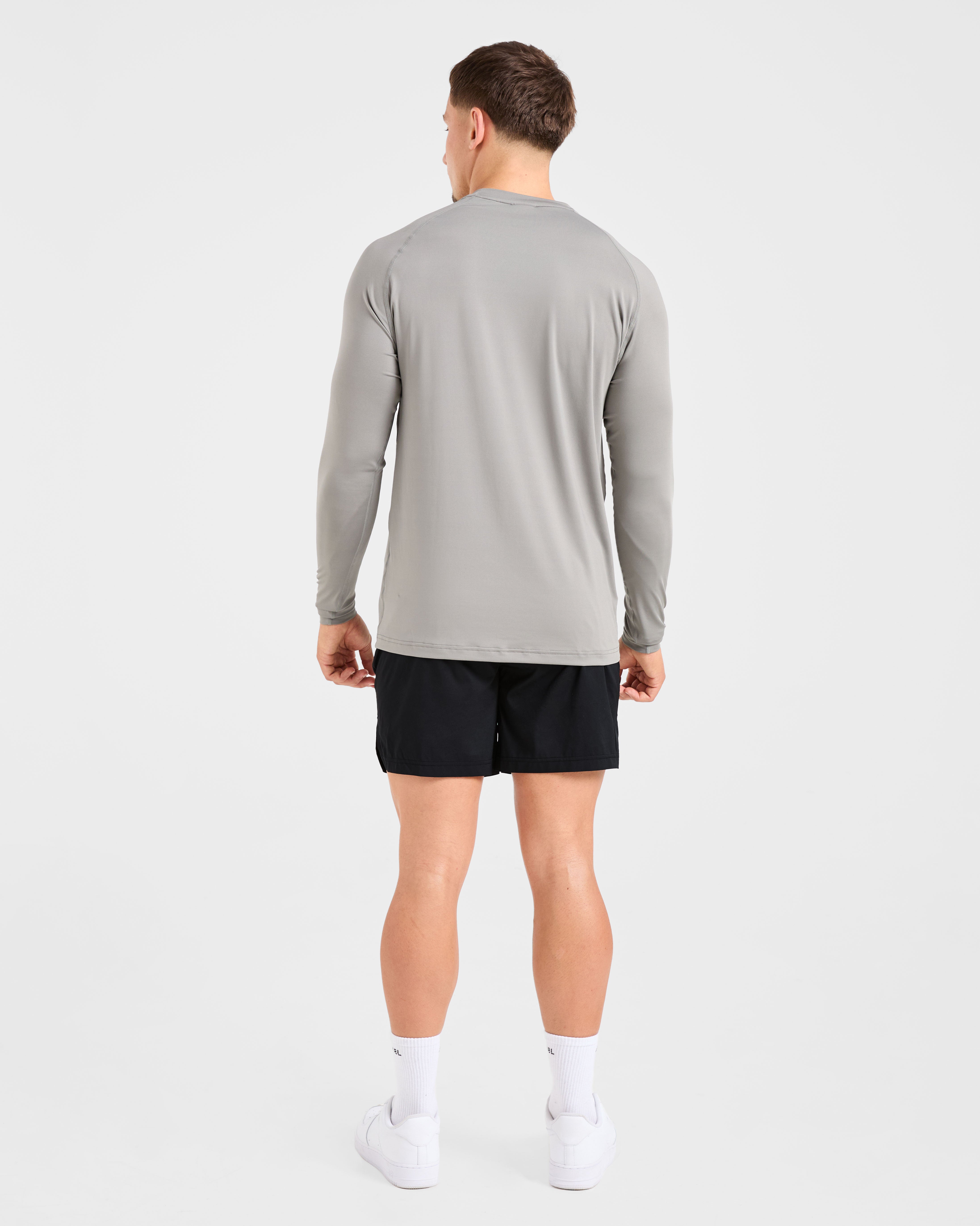 Essential Long Sleeve T Shirt - Olive Smoke
