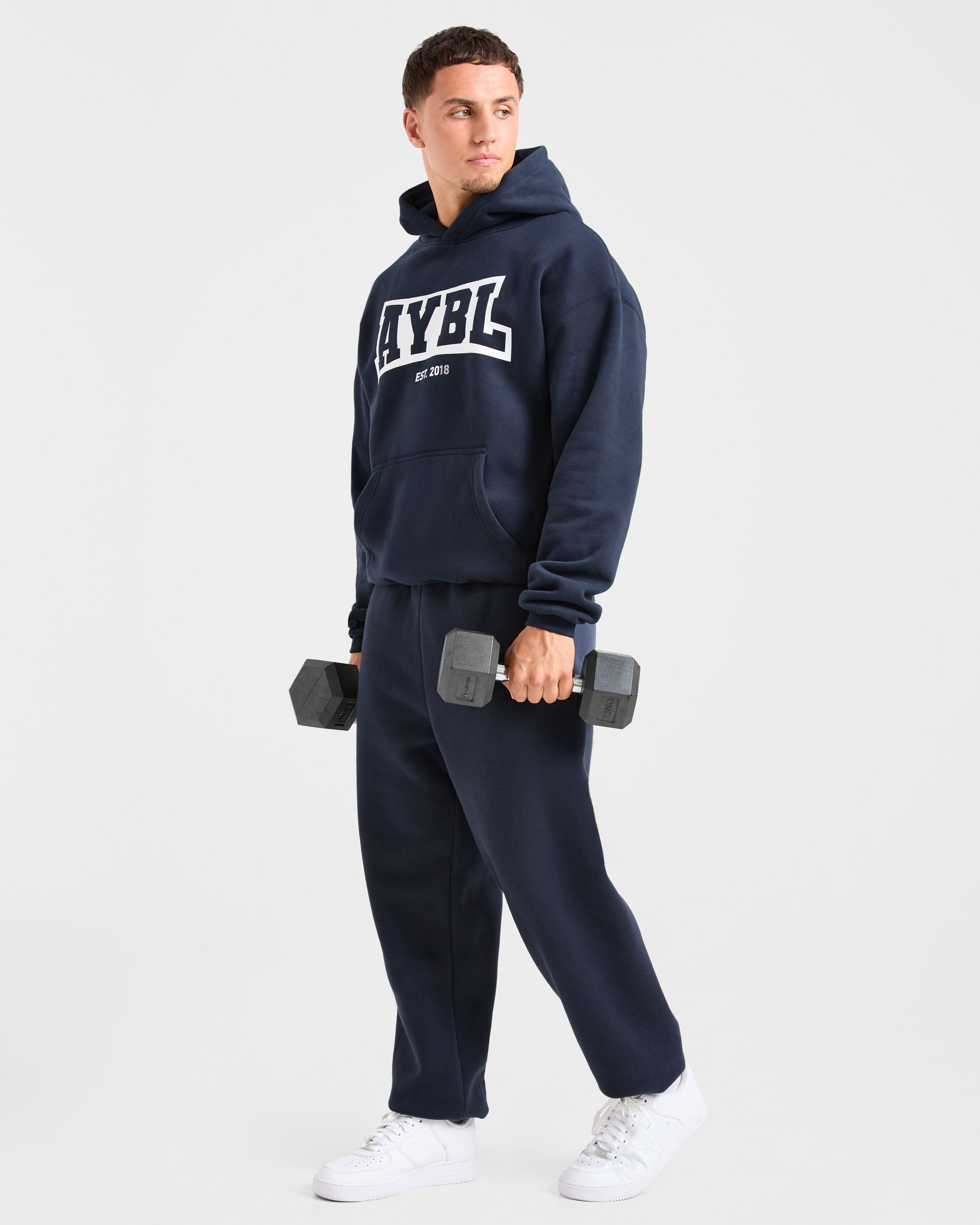 Academy Oversized Hoodie - Navy