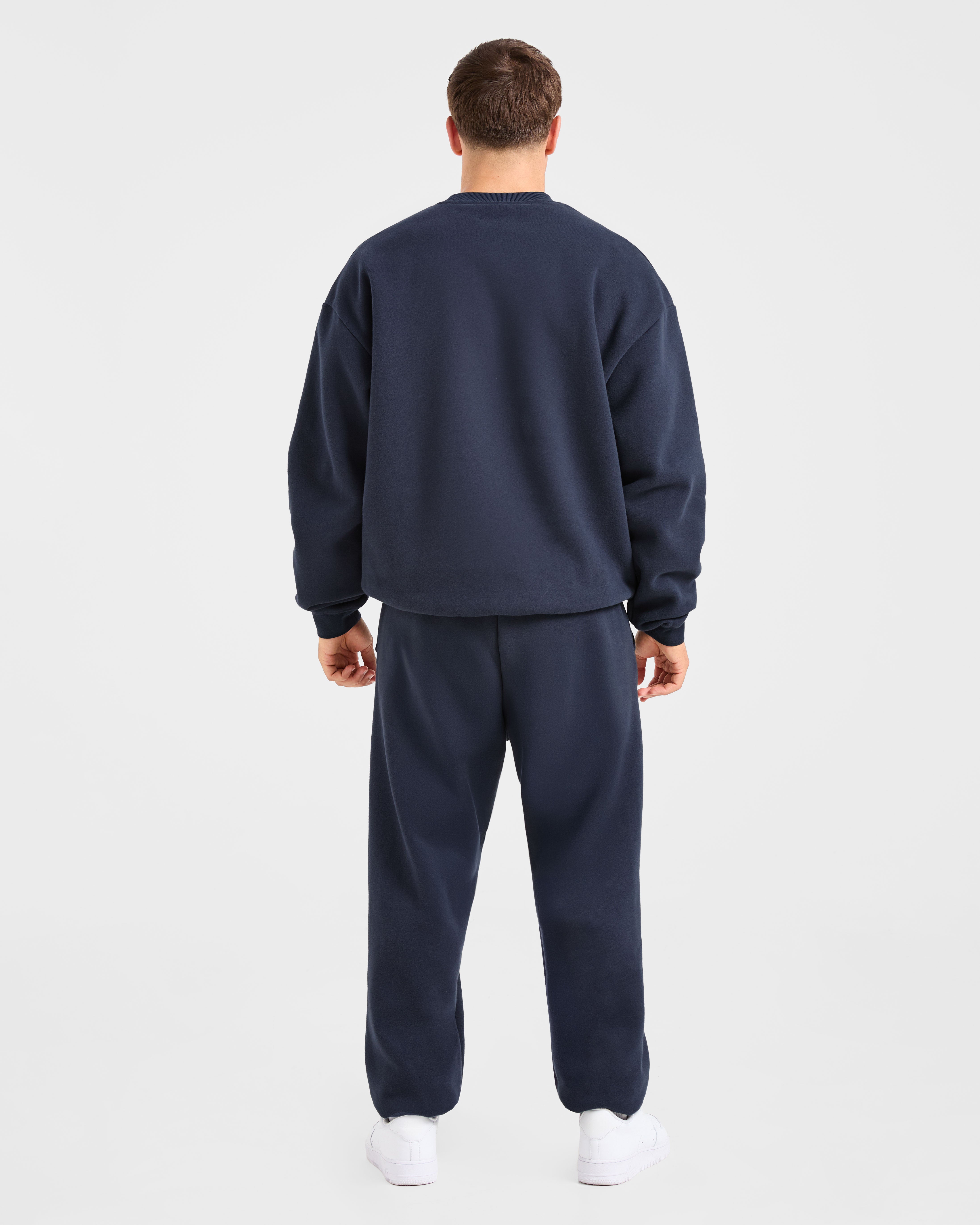 Academy Oversized Sweater - Navy