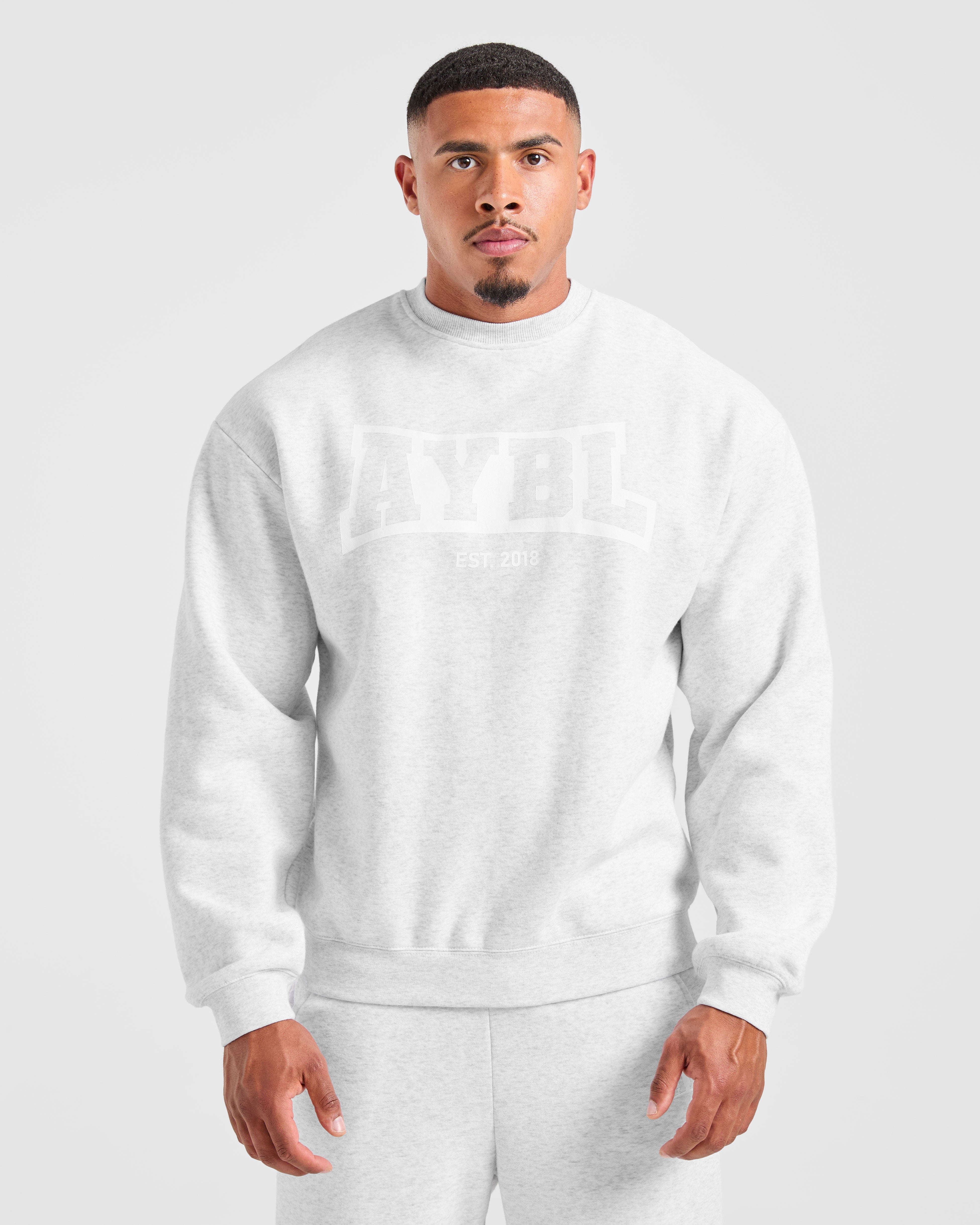 Academy Oversized Sweater - Grijs Marl