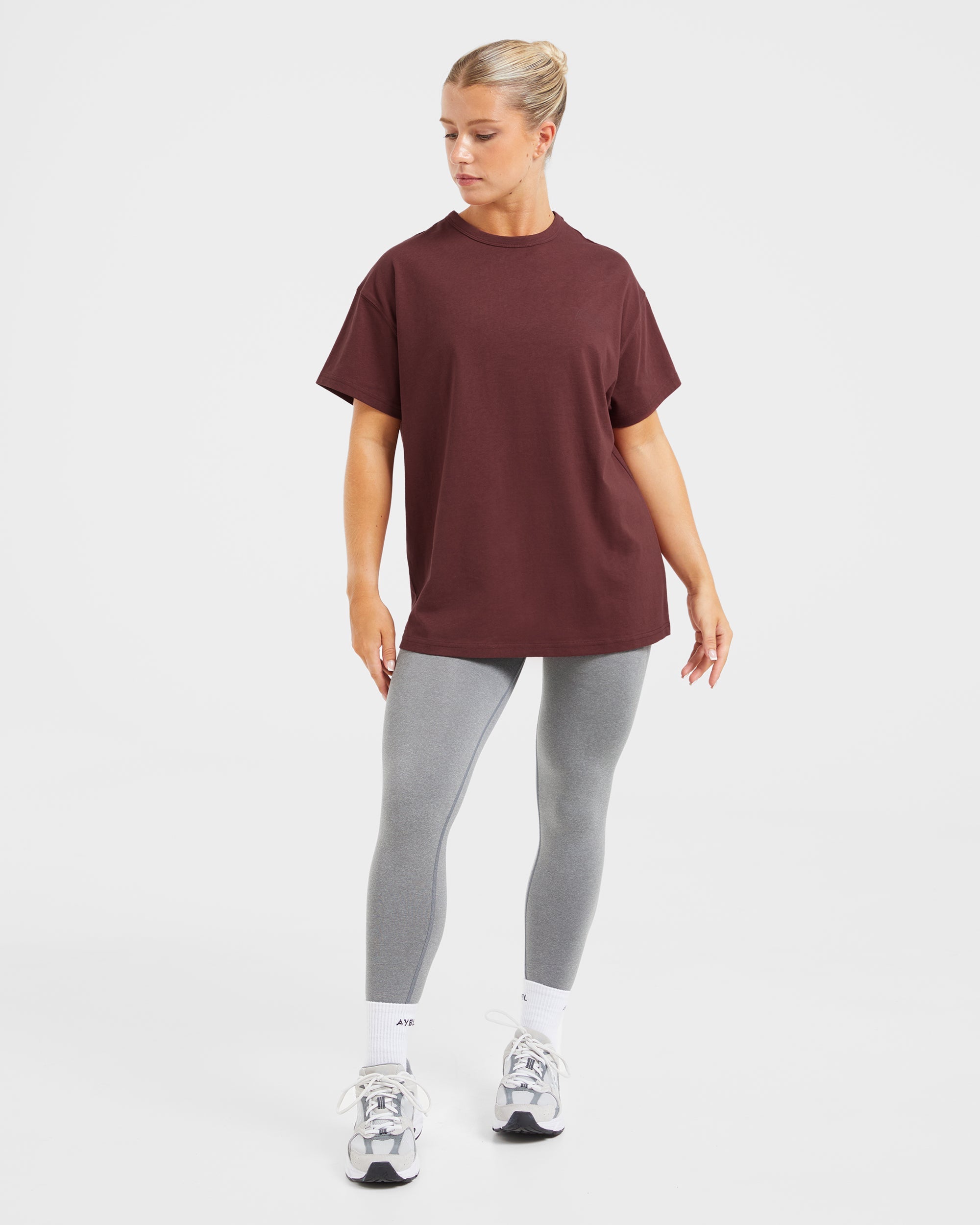 AYBL Athletics Oversized T Shirt - Burgundy