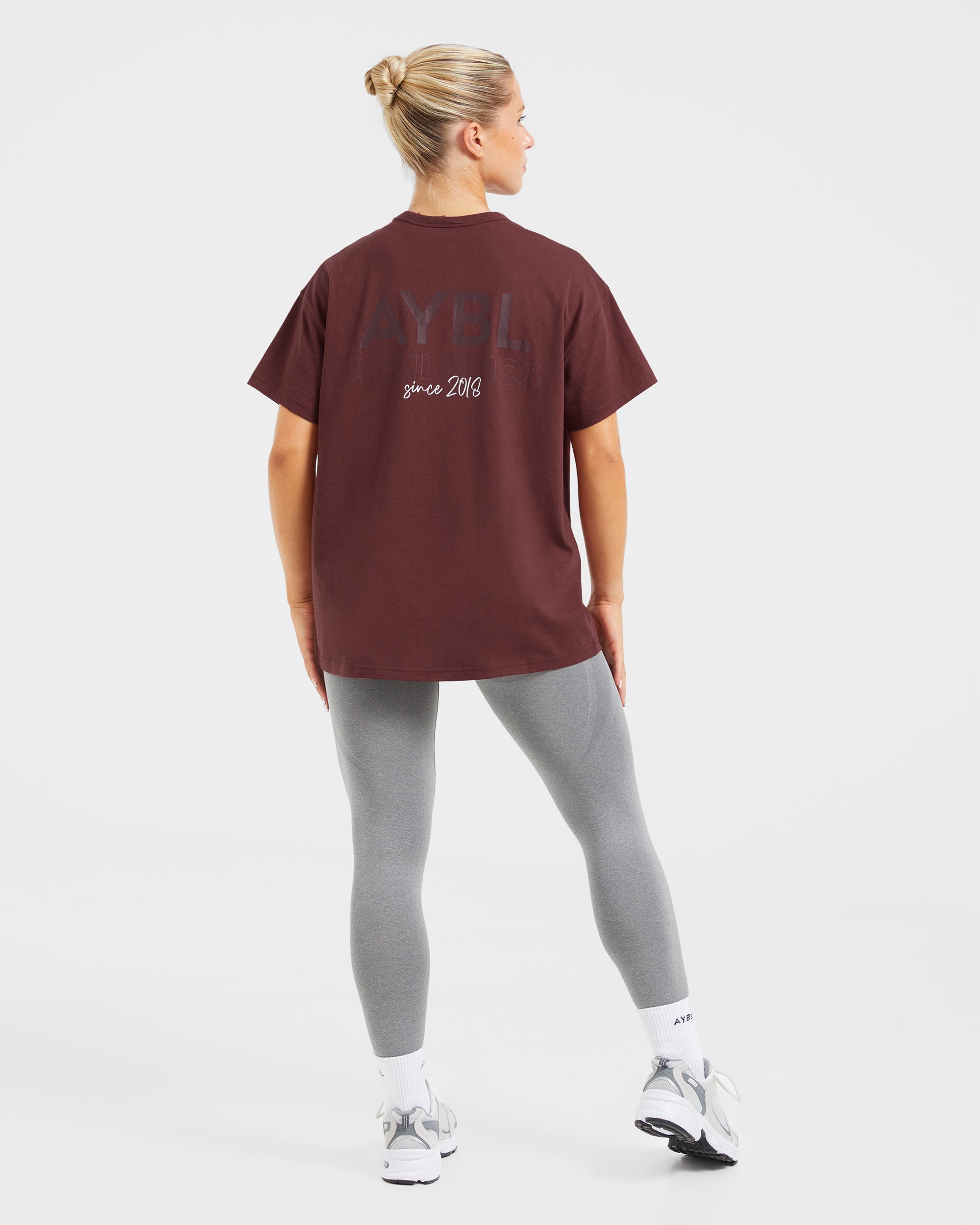 AYBL Athletics Oversized T Shirt - Burgundy