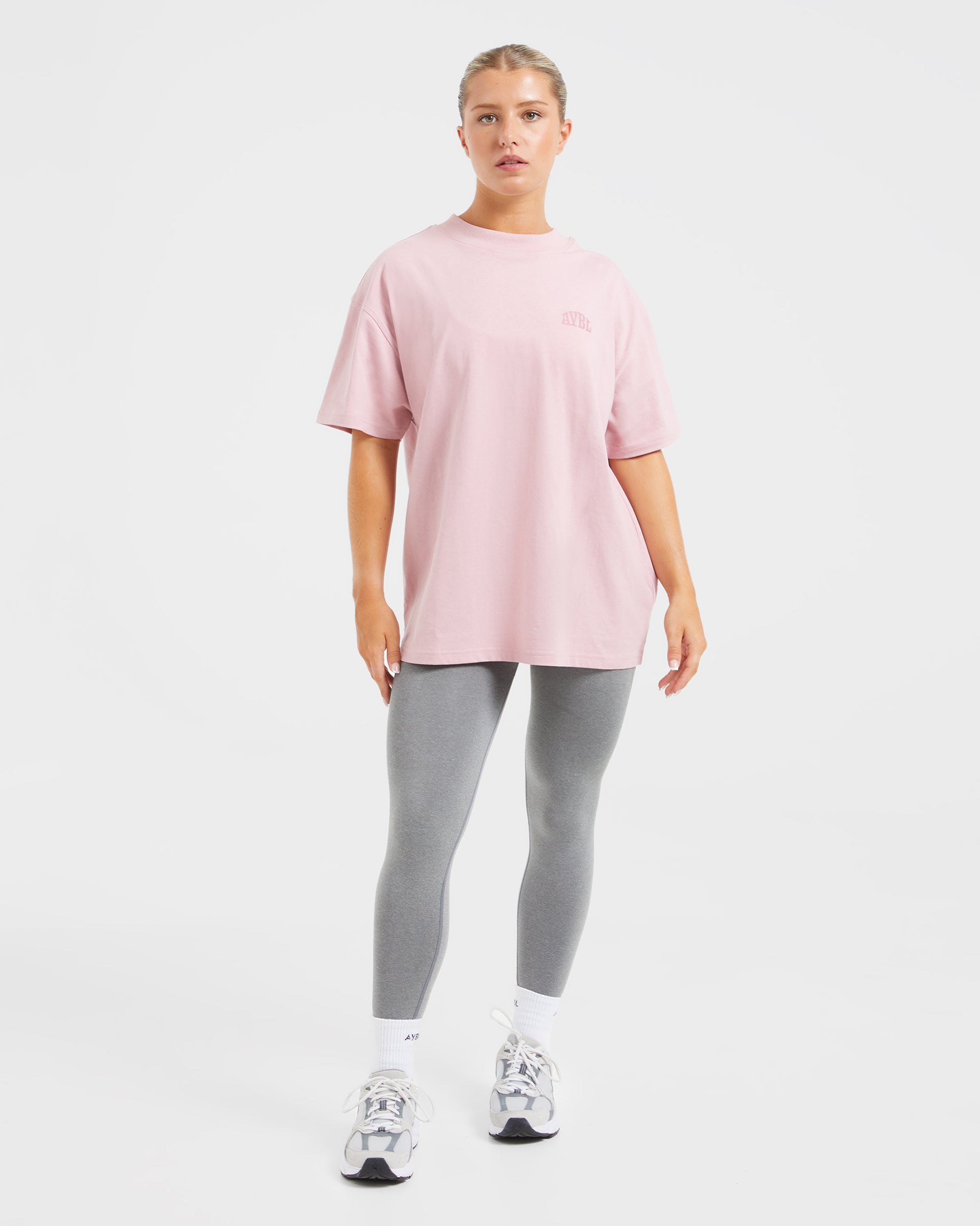 Mind Over Matter Oversized T Shirt - Roze