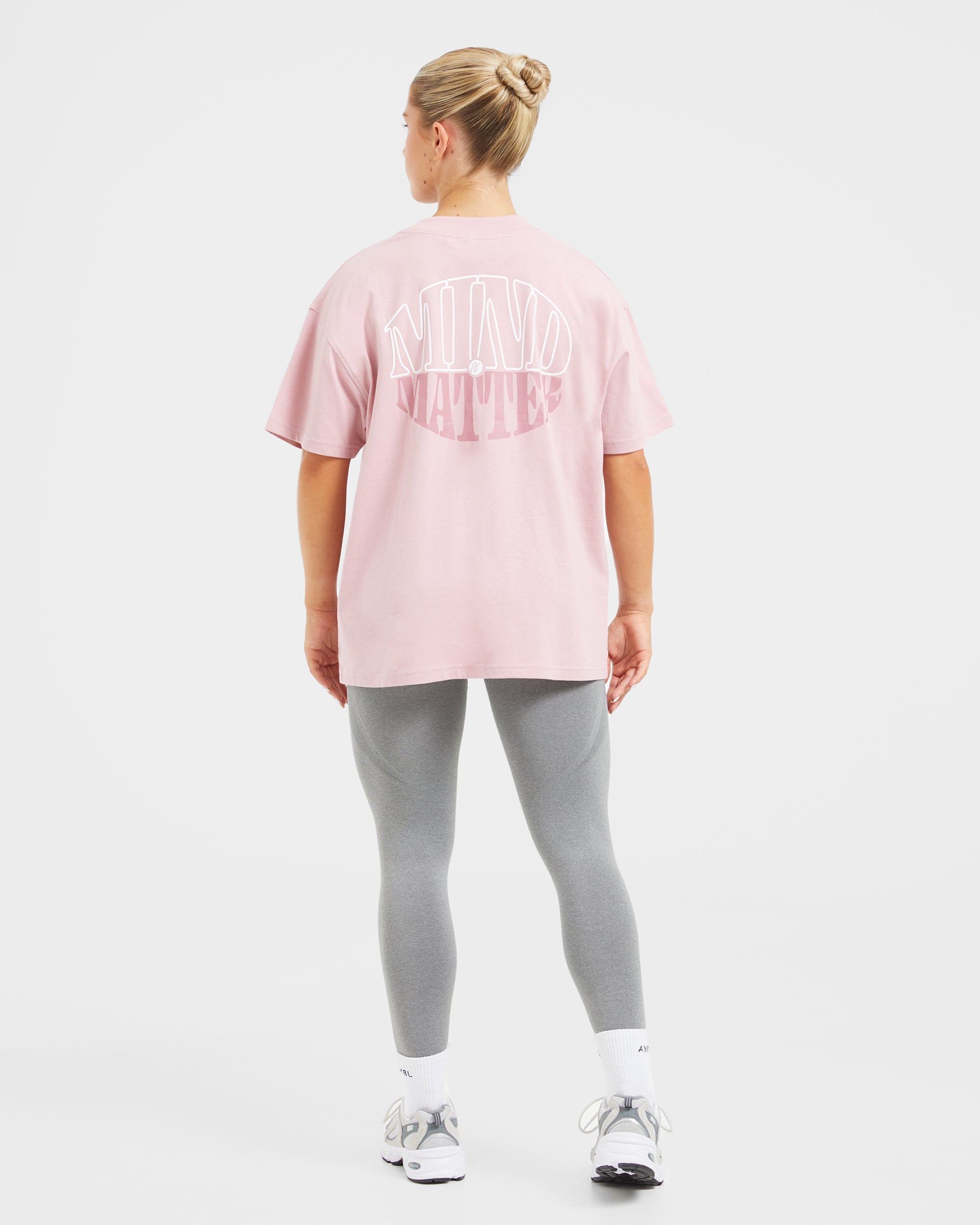 Mind Over Matter Oversized T Shirt - Roze