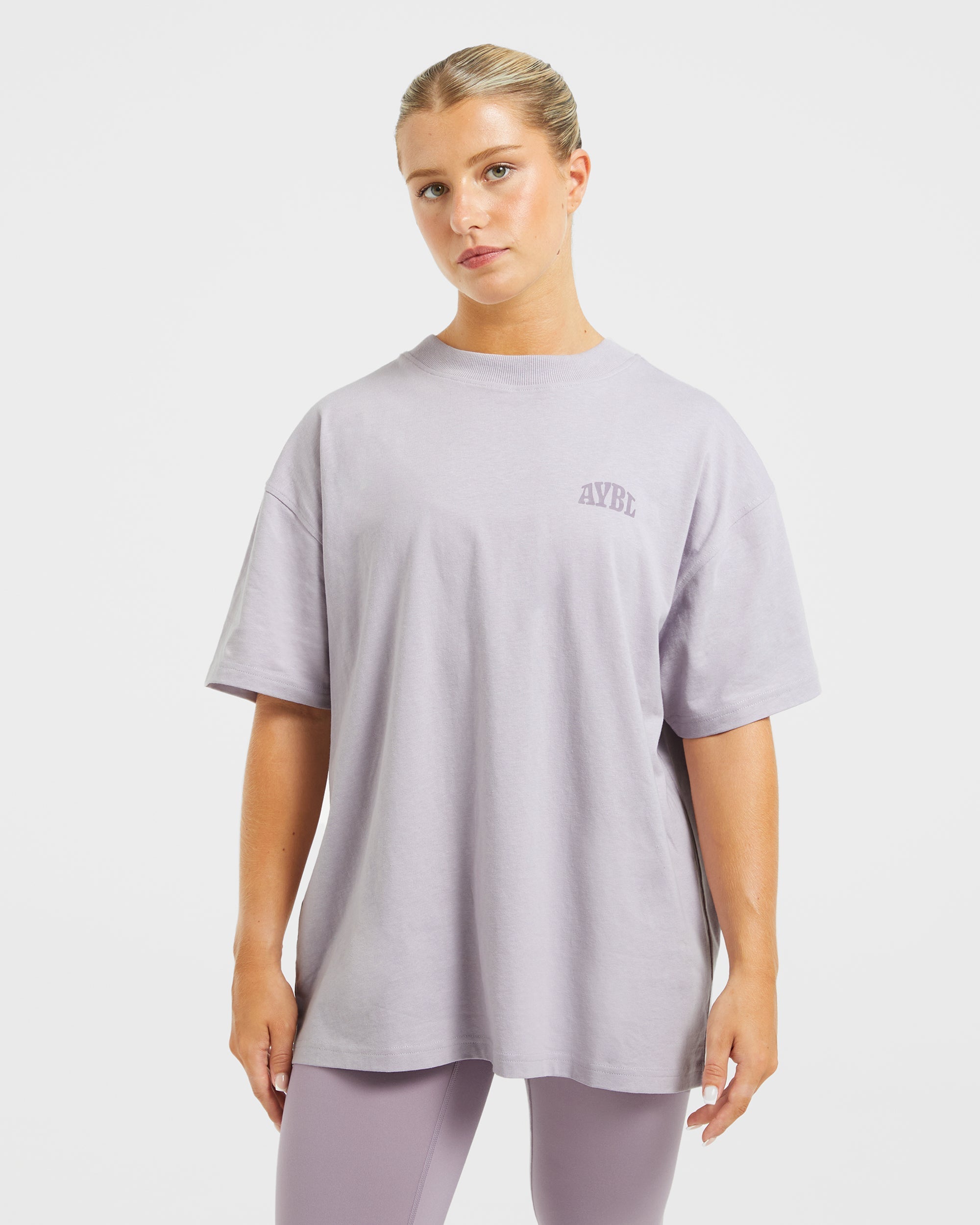 Mind Over Matter Oversized T Shirt - Paars