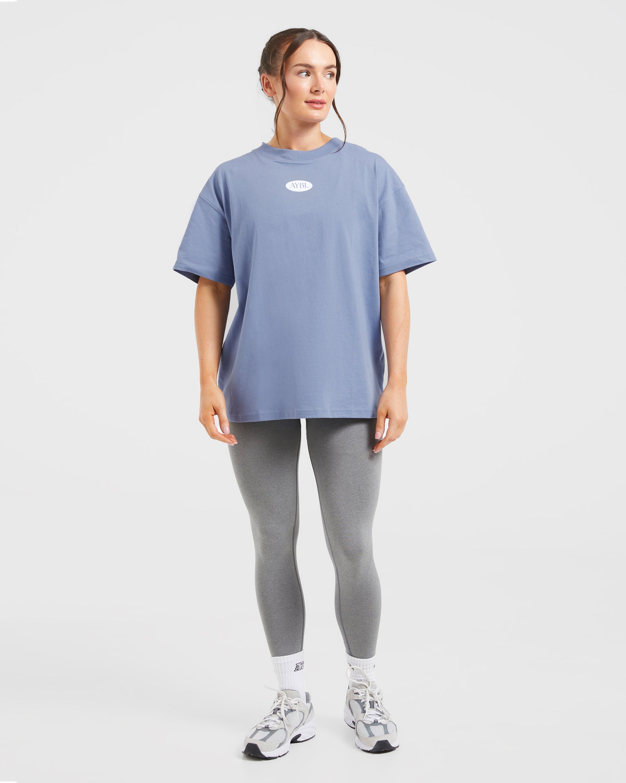 AYBL Lifestyle Oversized T Shirt - Cornflower Blauw