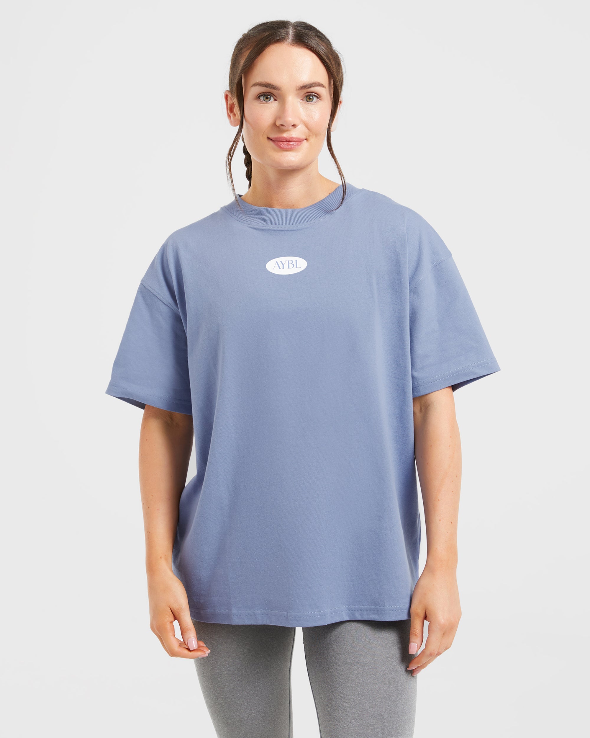 AYBL Lifestyle Oversized T Shirt - Cornflower Blauw