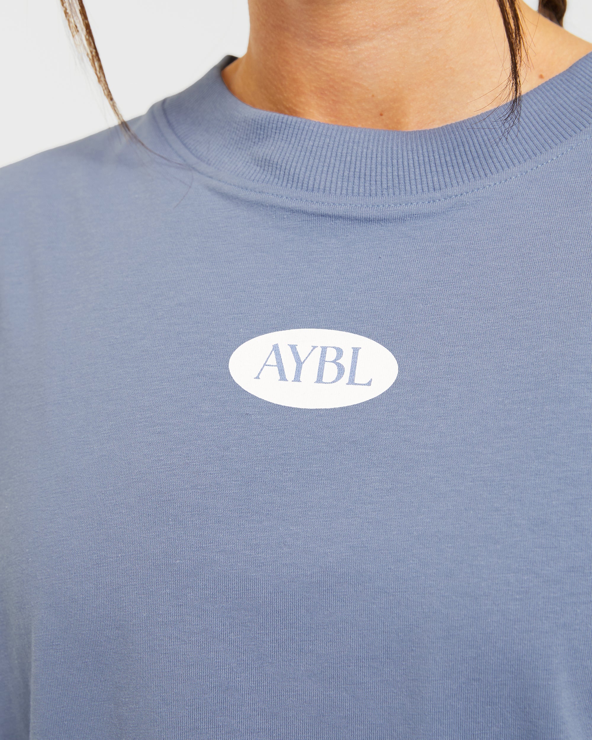 AYBL Lifestyle Oversized T Shirt - Cornflower Blauw