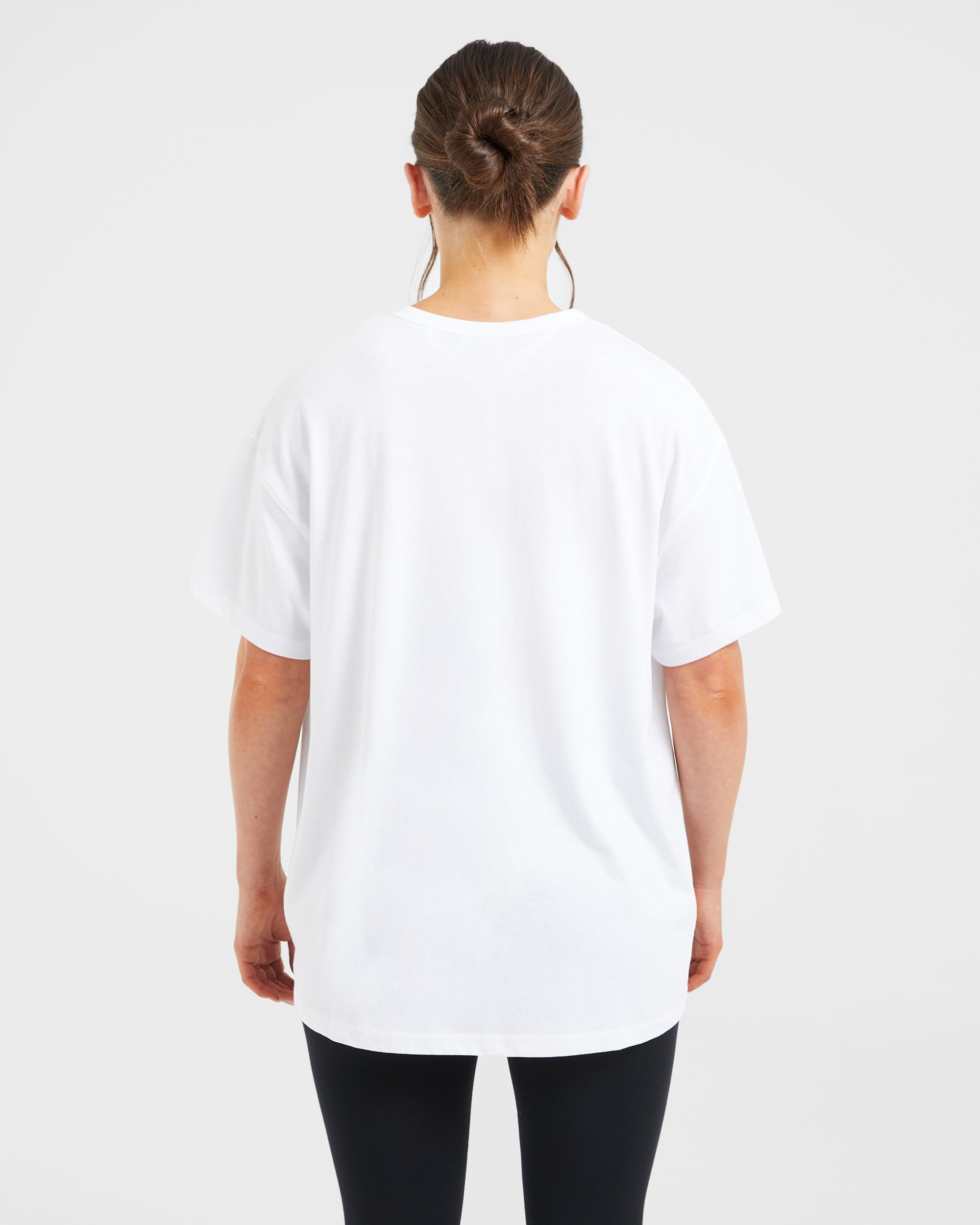 Varsity Oversized T Shirt - Wit