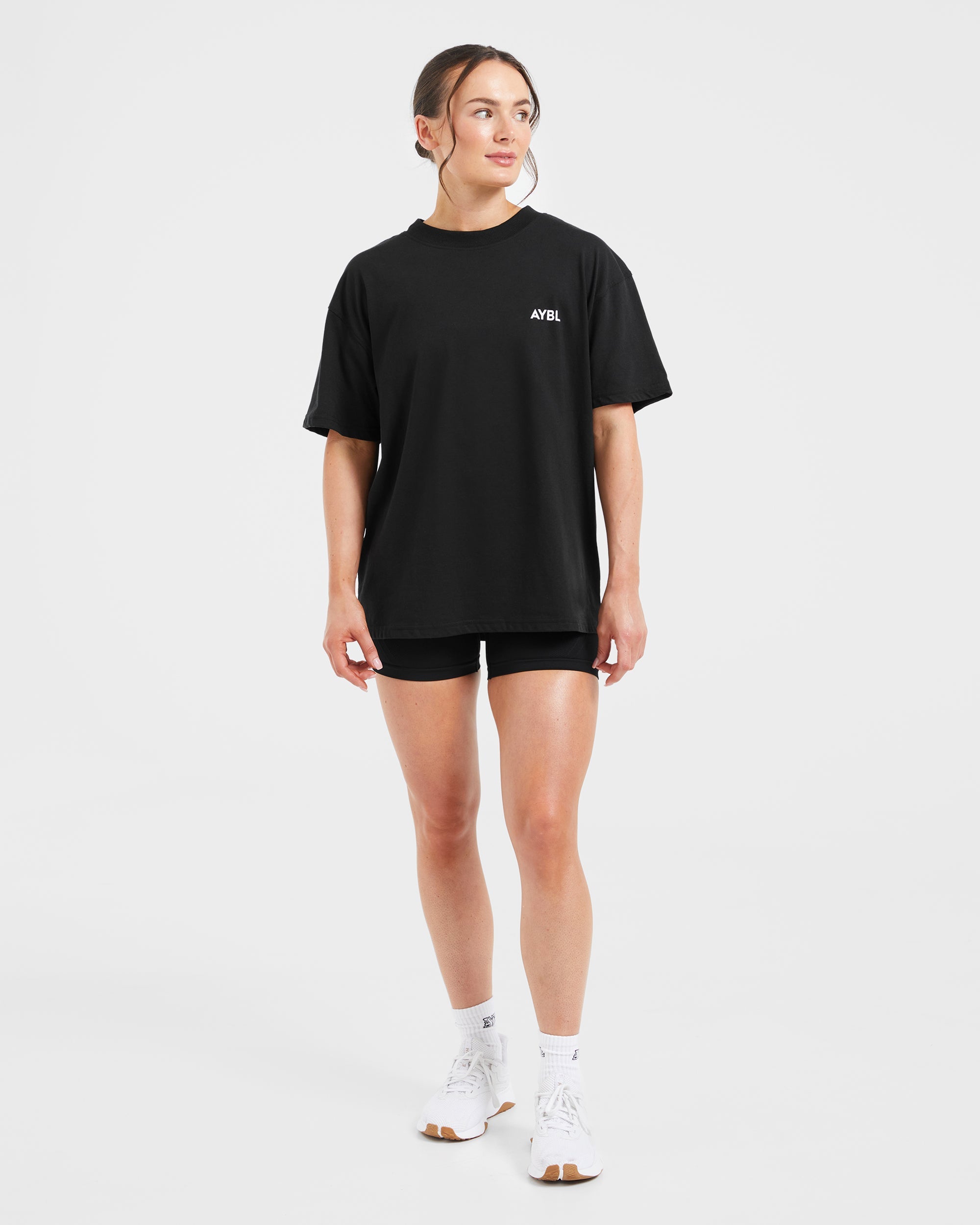 AYBL Club Oversized T Shirt - Zwart