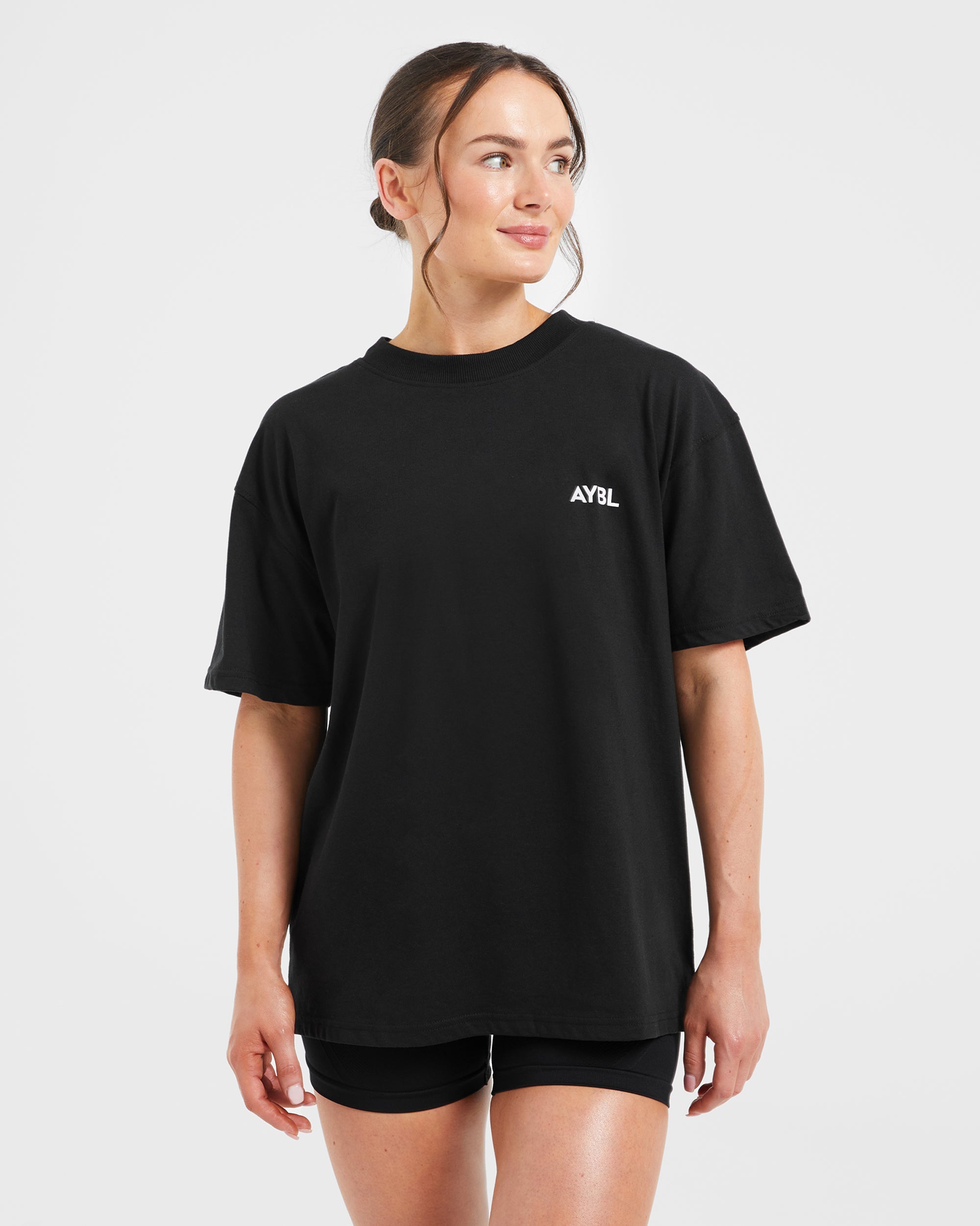 AYBL Club Oversized T Shirt - Zwart