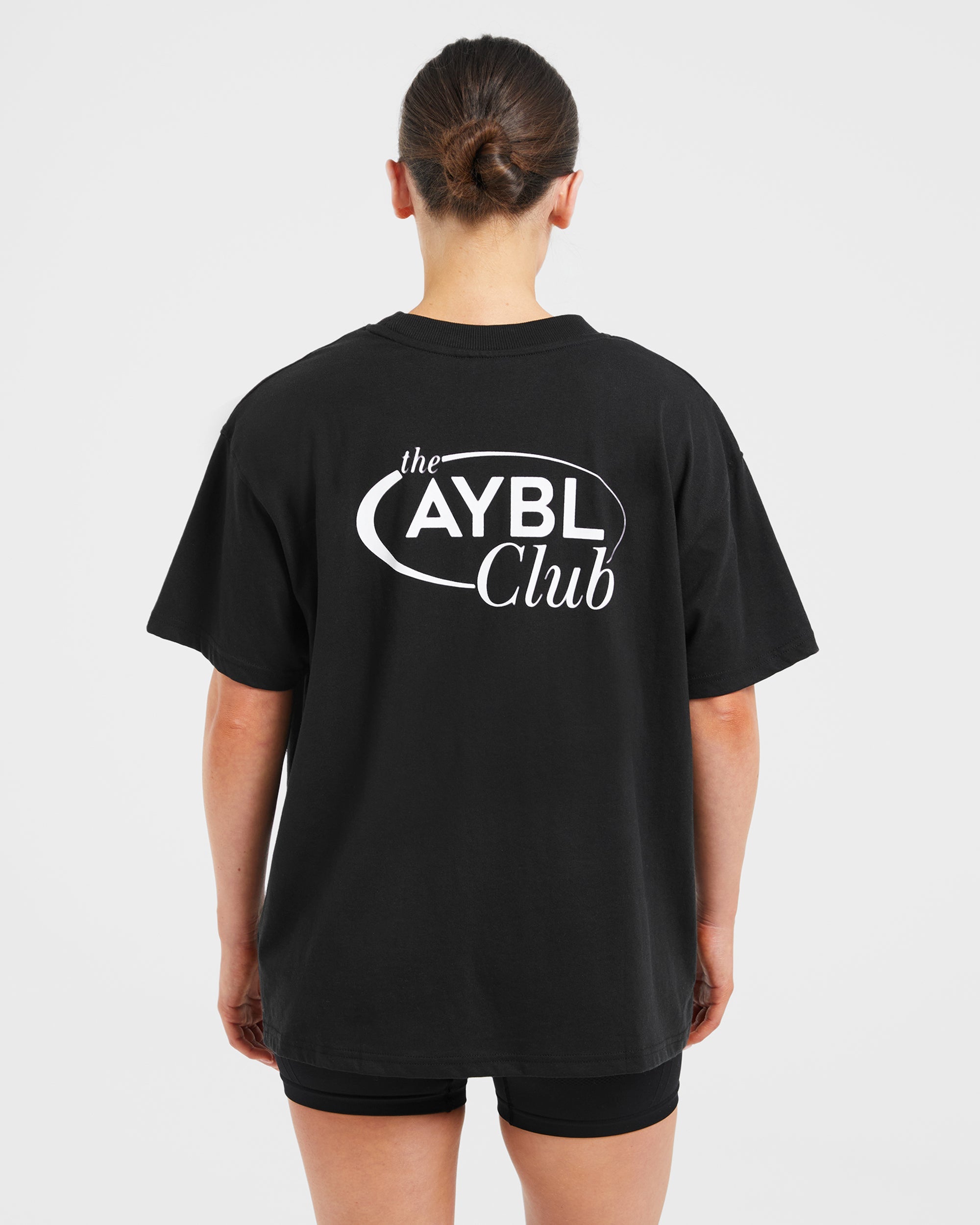 AYBL Club Oversized T Shirt - Zwart