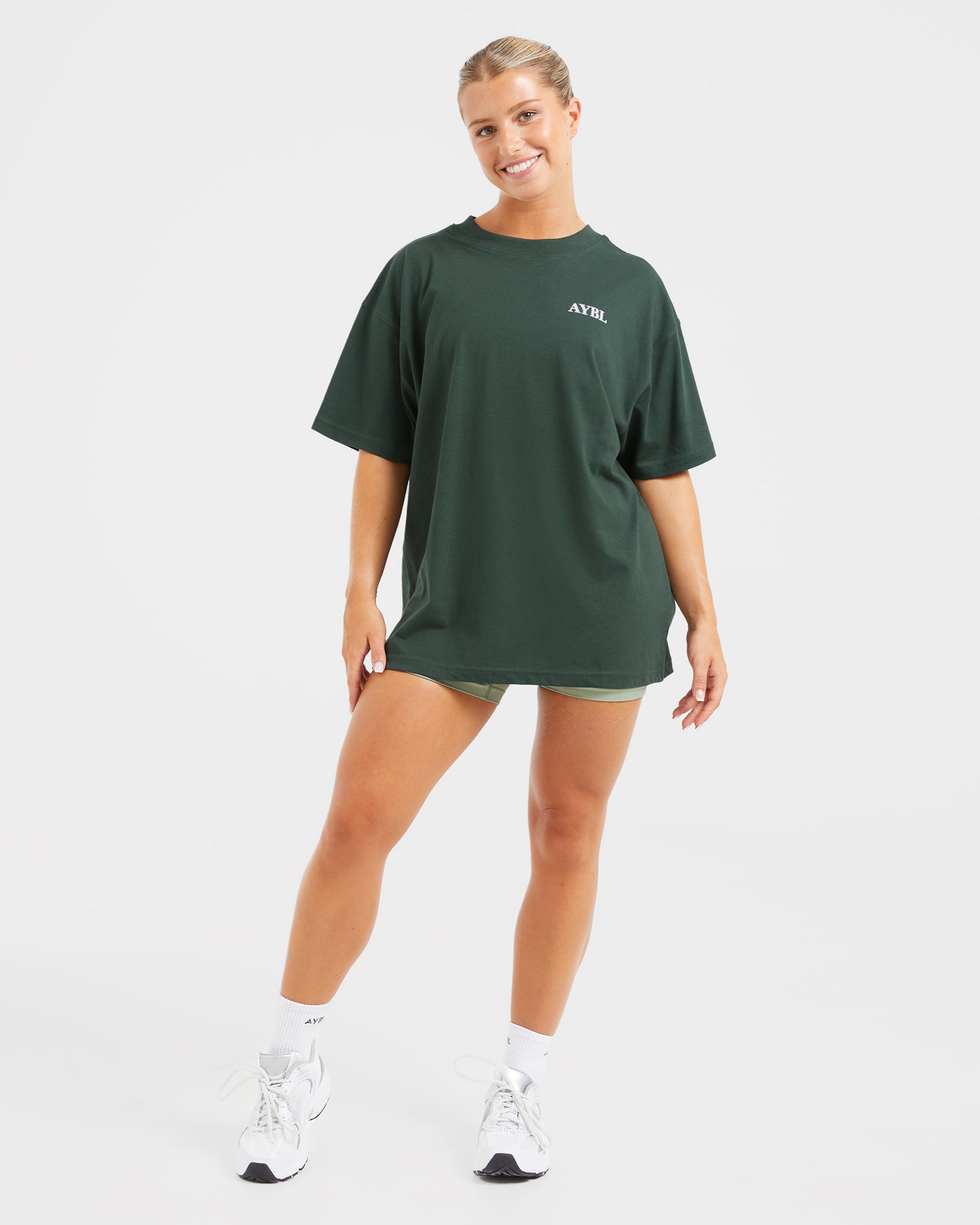 Do It For You Oversized T Shirt - Forest Groen