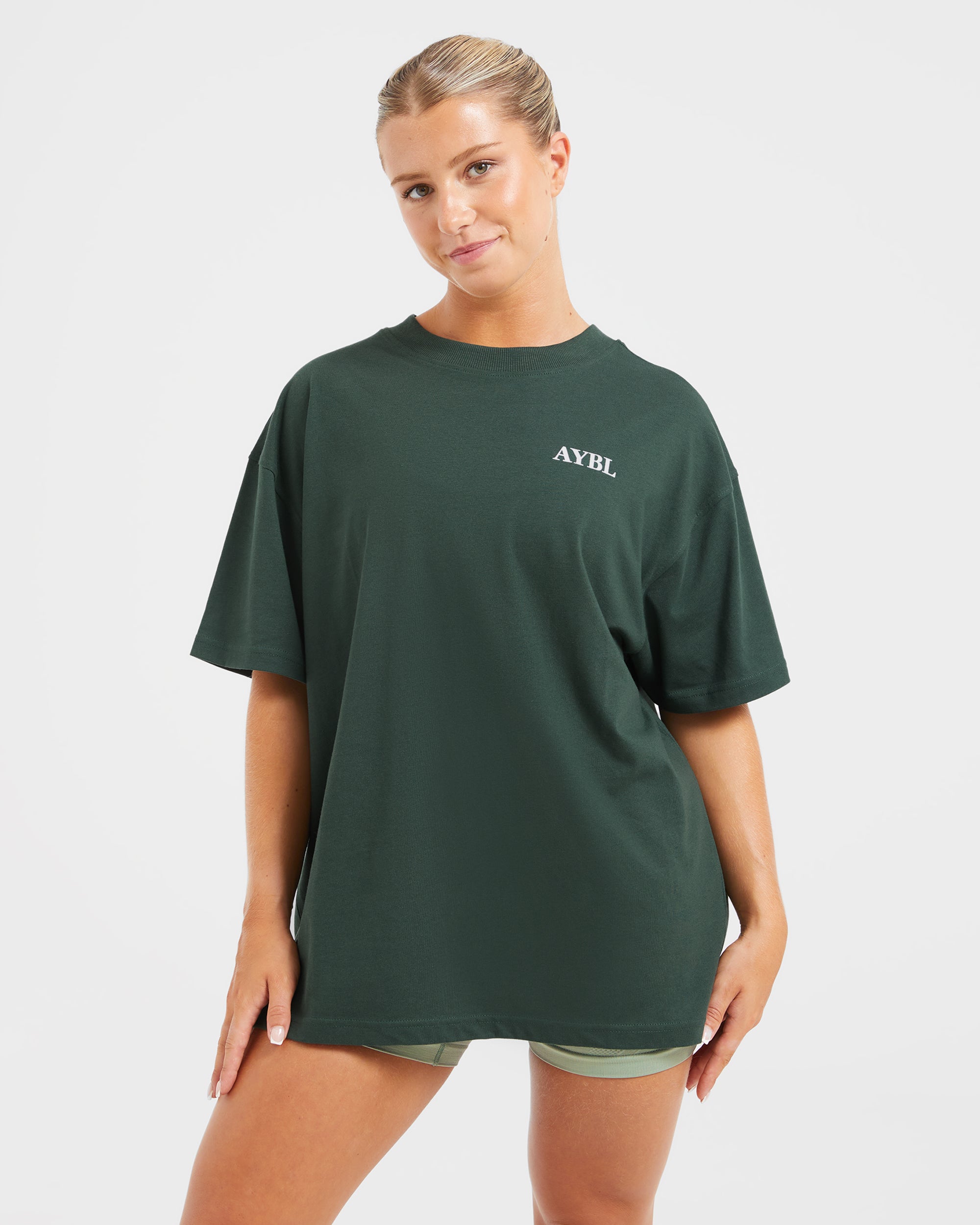 Do It For You Oversized T Shirt - Forest Groen