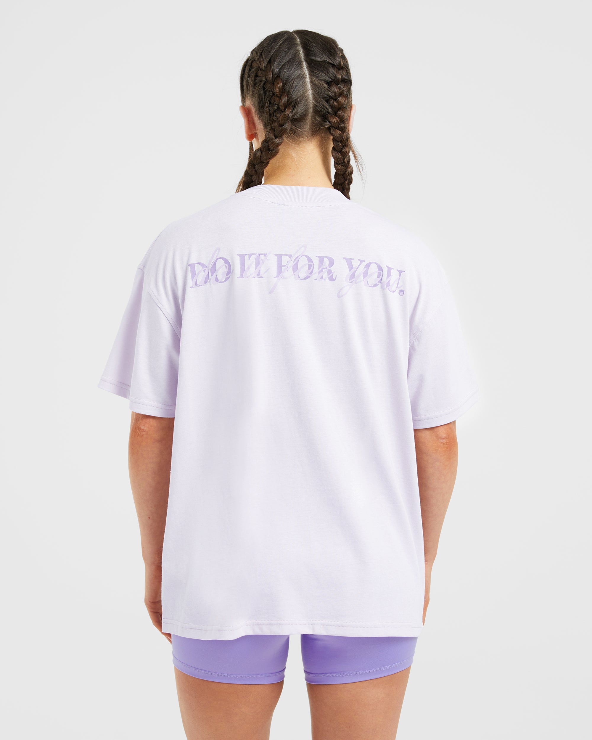 Do It For You Oversized T Shirt - Orchid Paars