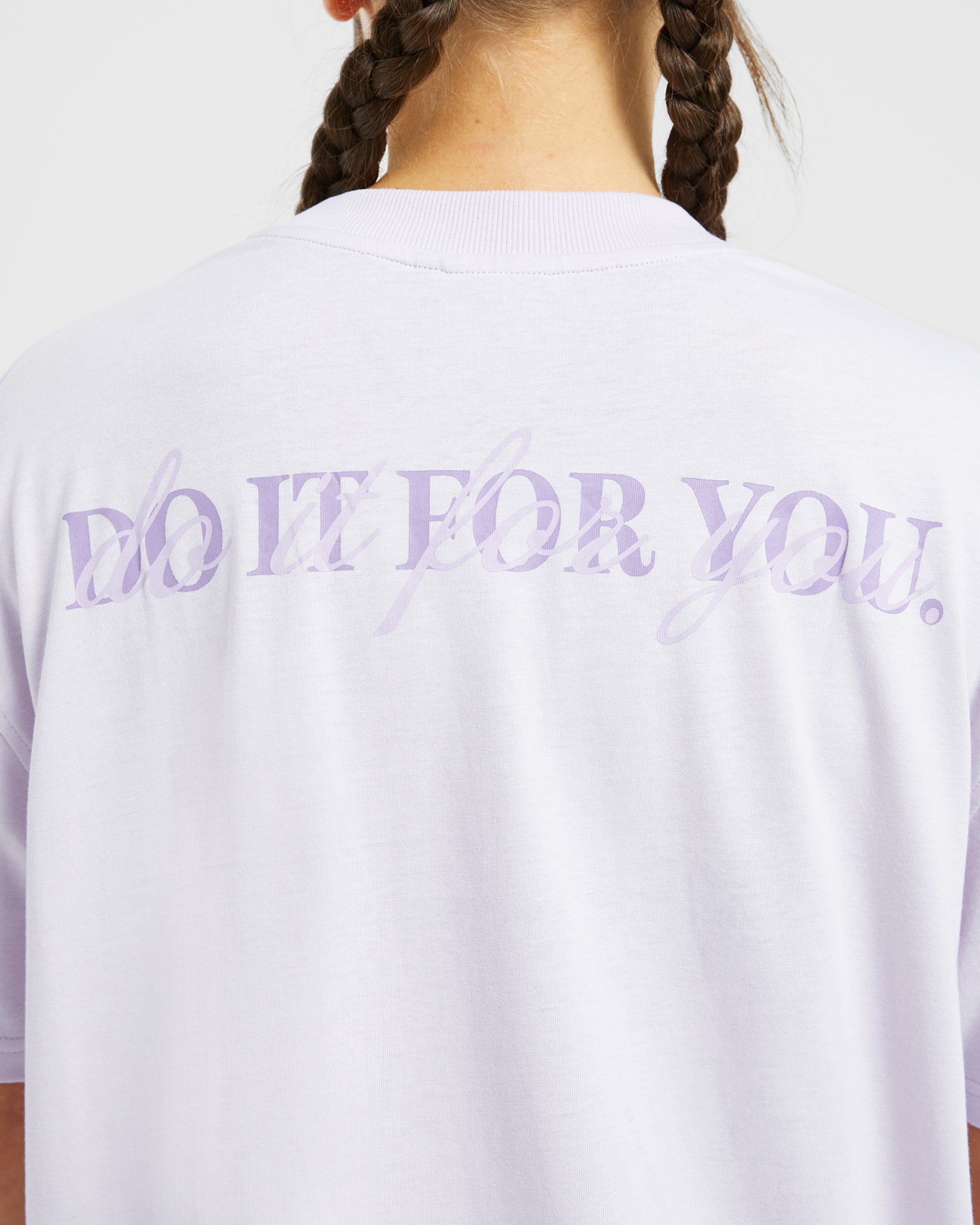 Do It For You Oversized T Shirt - Orchid Paars