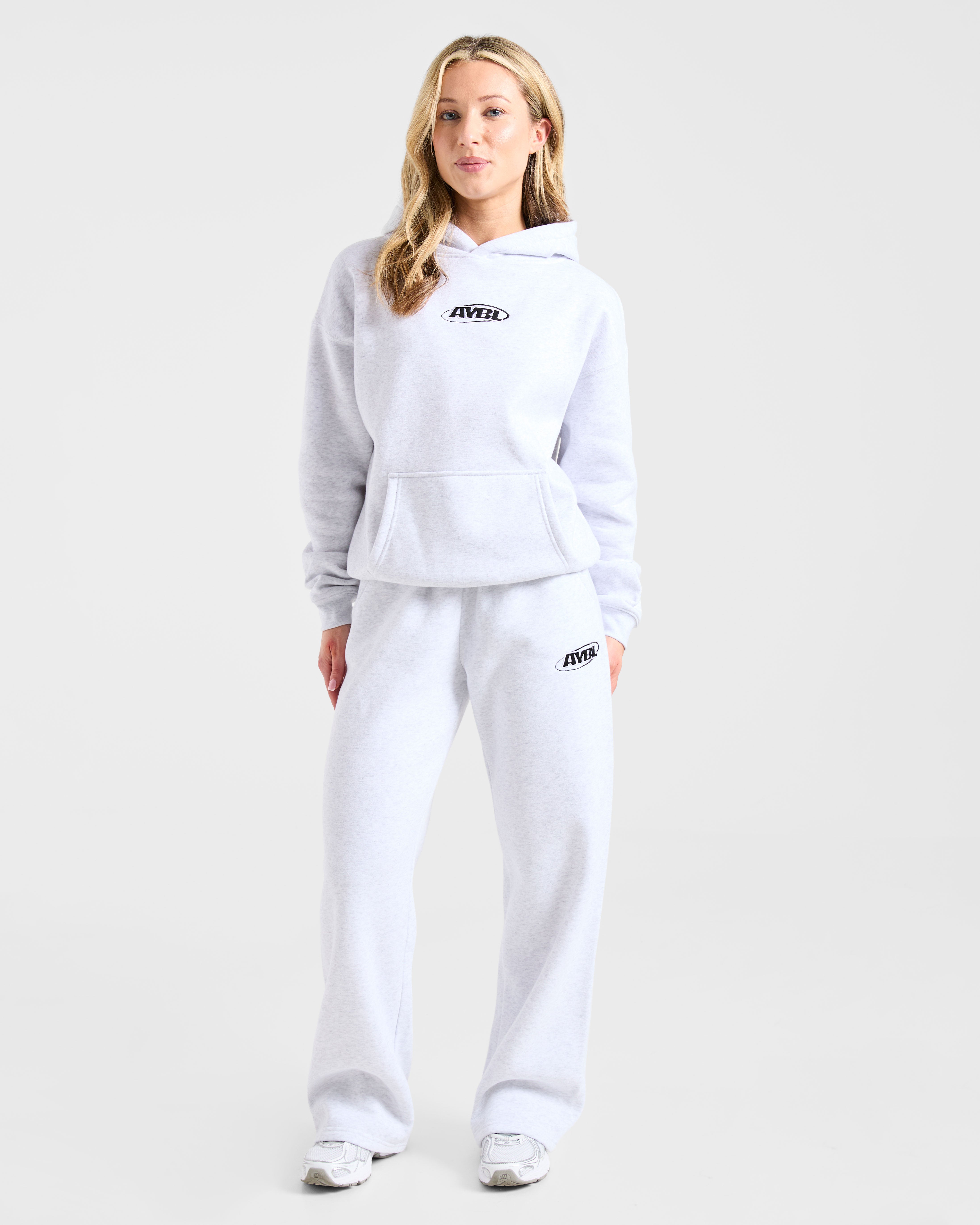 Sports Essentials Oversized Straight Leg Joggers - Heather Grijs/Zwart