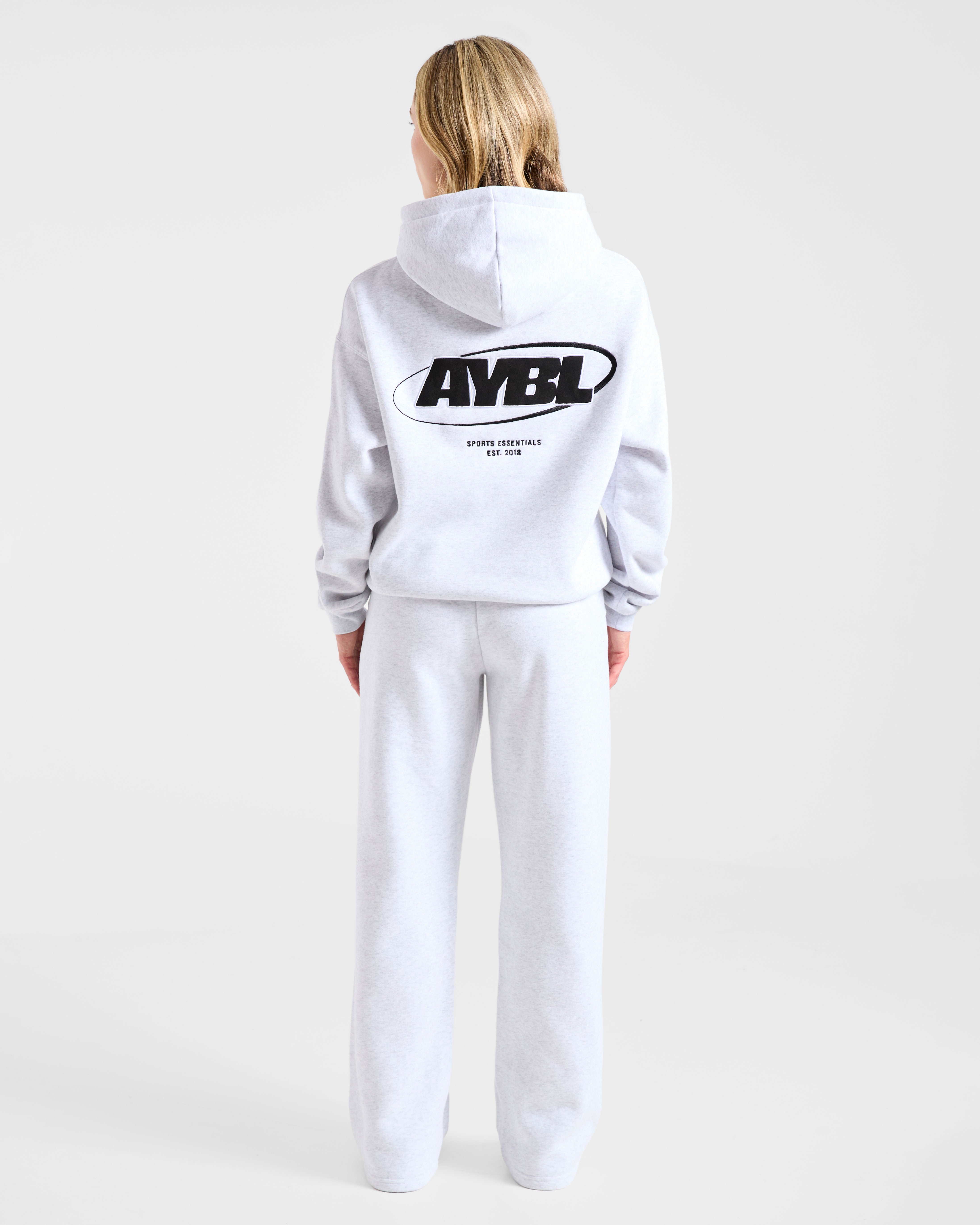 Sports Essentials Oversized Straight Leg Joggers - Heather Grijs/Zwart