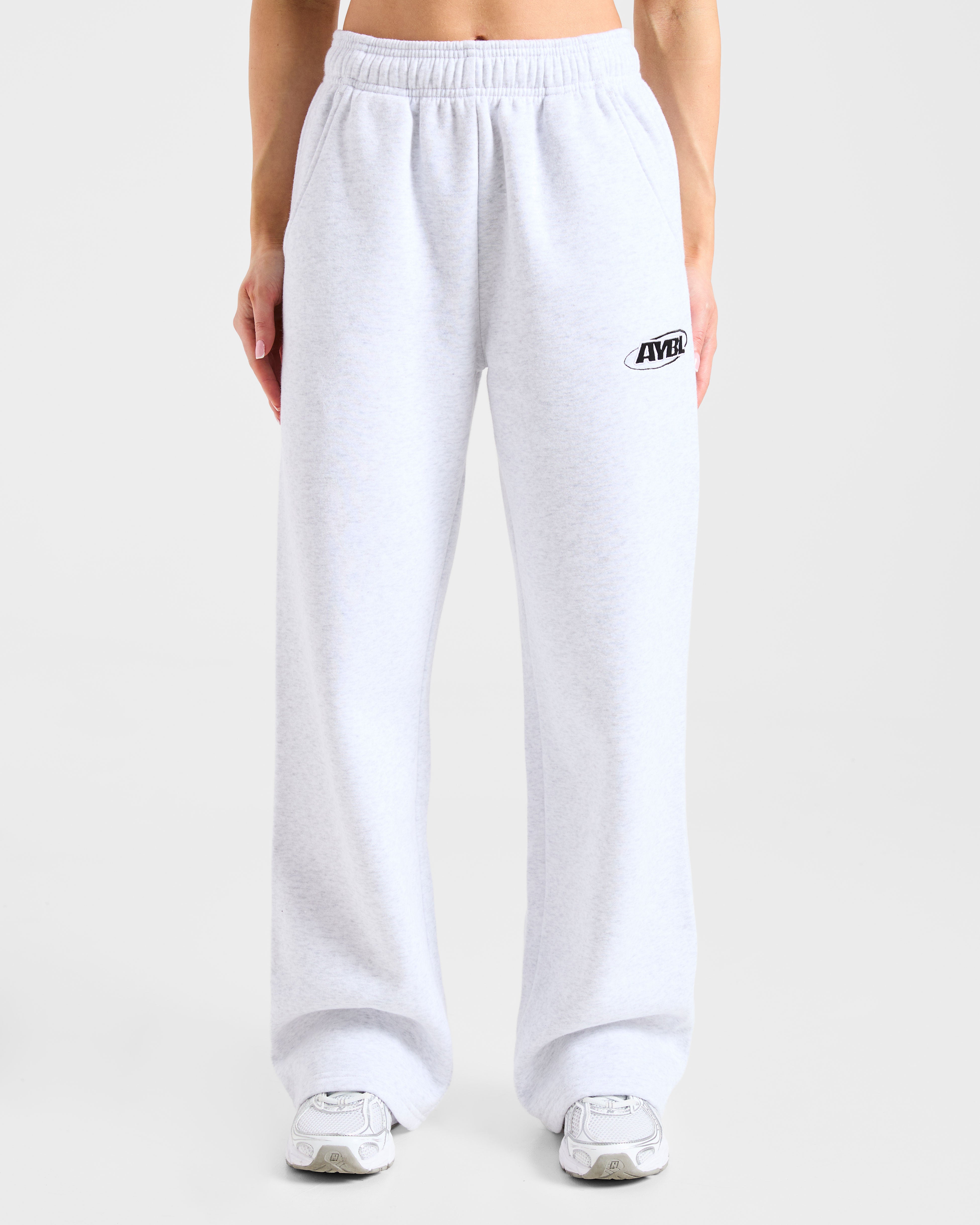 Sports Essentials Oversized Straight Leg Joggers - Heather Grijs/Zwart